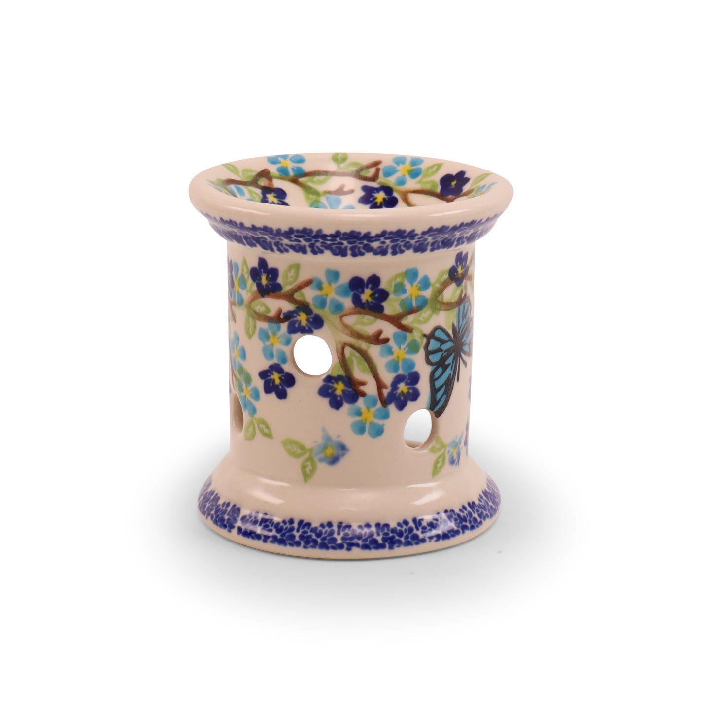 3.5"x4" Tealight Warmer. Pattern: Winged Summer