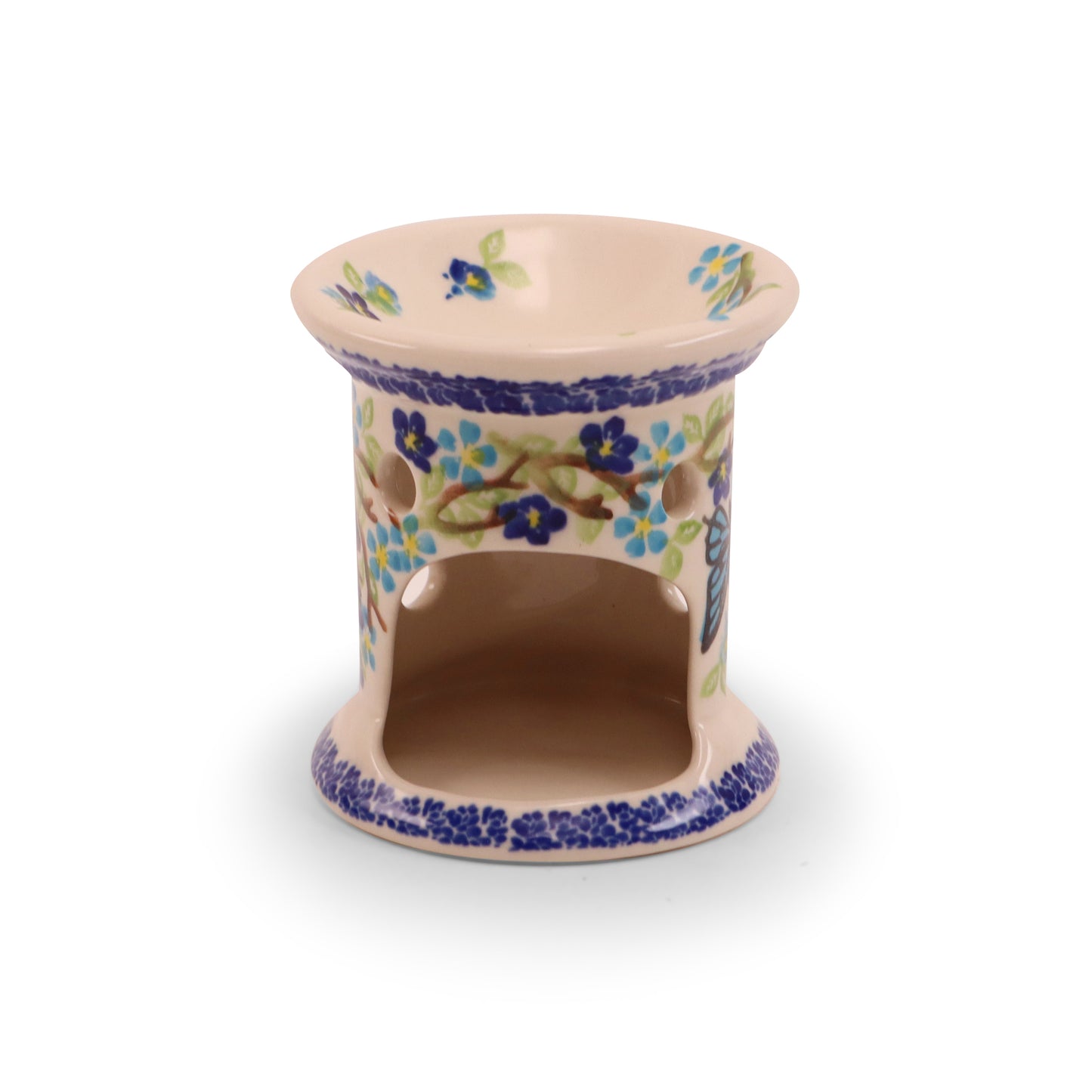 3.5"x4" Tealight Warmer. Pattern: Winged Summer