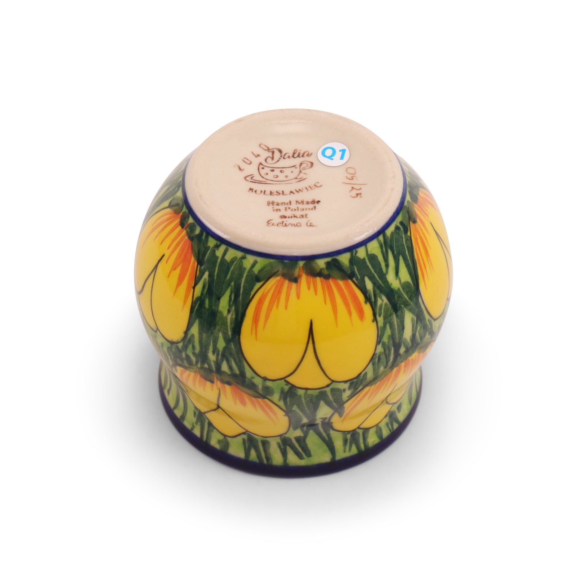 12oz Belly Mug.Pattern: Blast of Sunshine