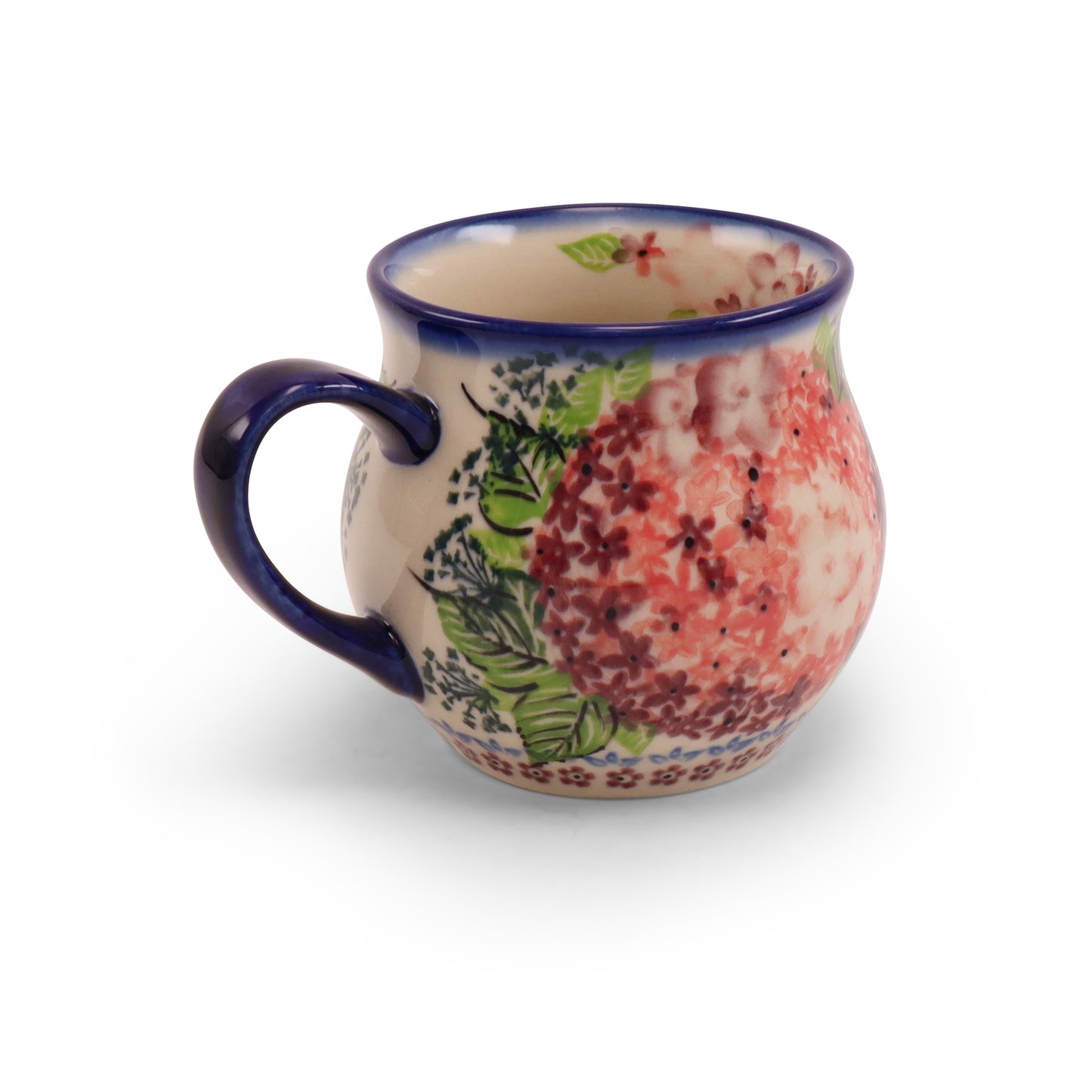 12oz Belly Mug.Pattern: Sherbet Blush