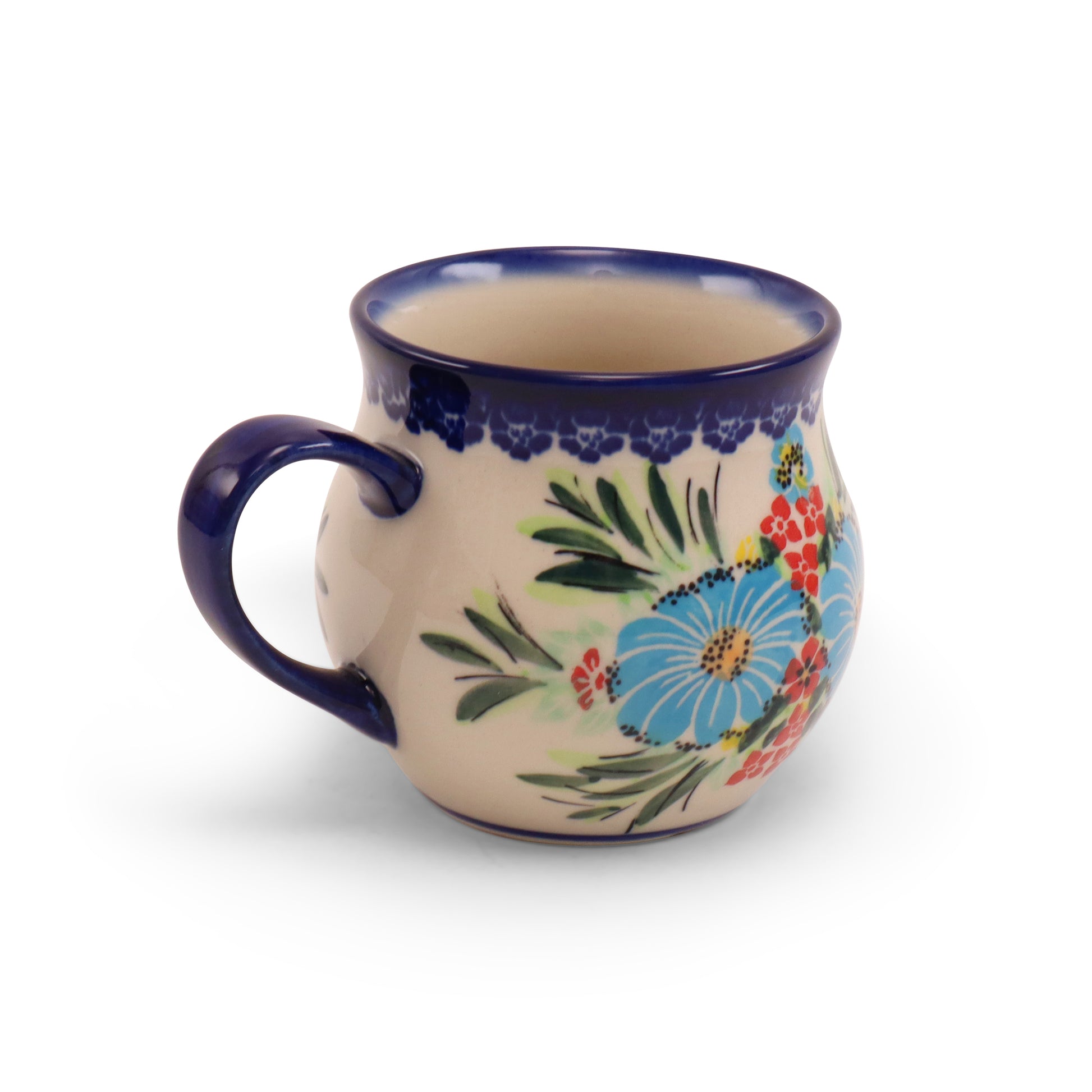 12oz Belly Mug.Pattern: Fireworks