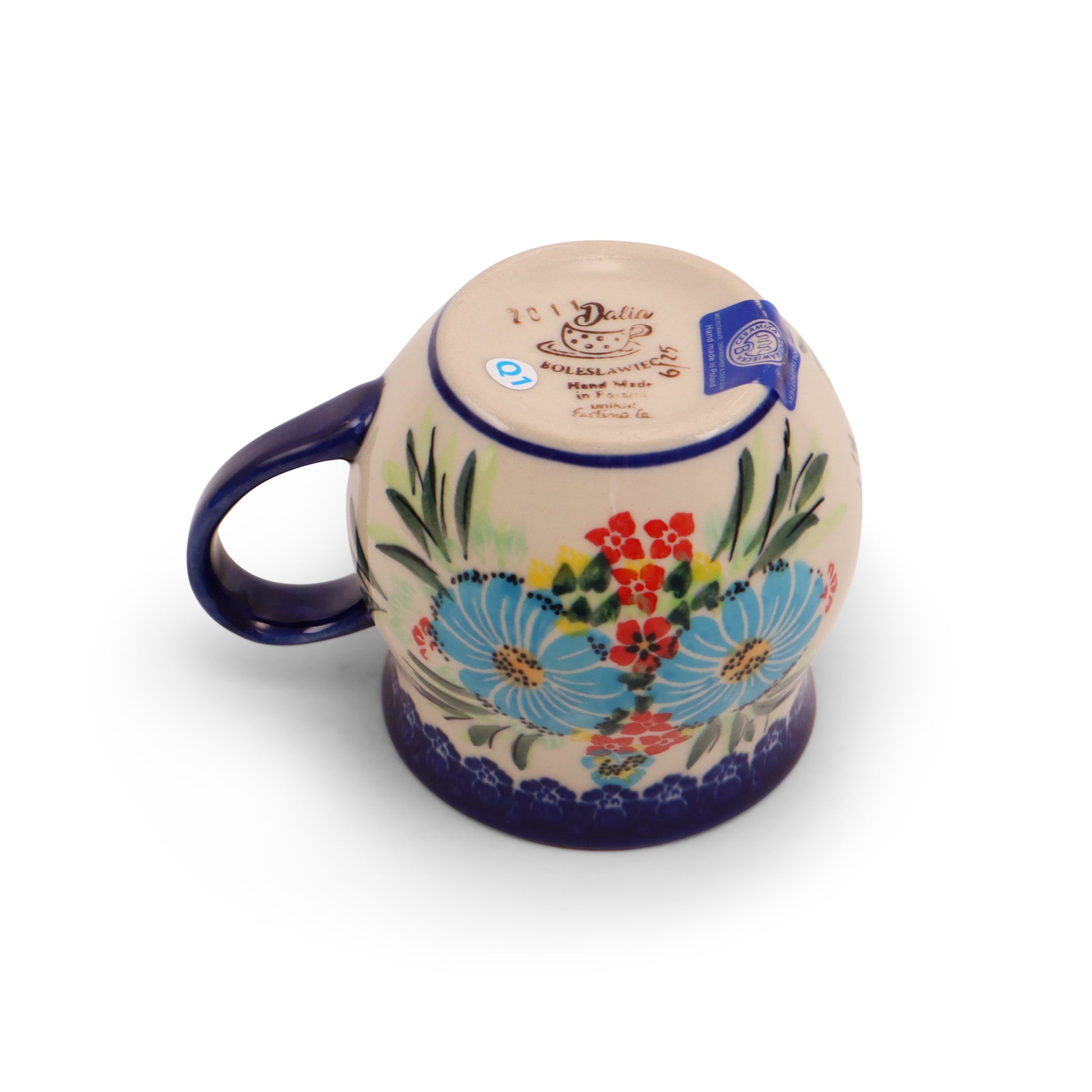 12oz Belly Mug.Pattern: Fireworks