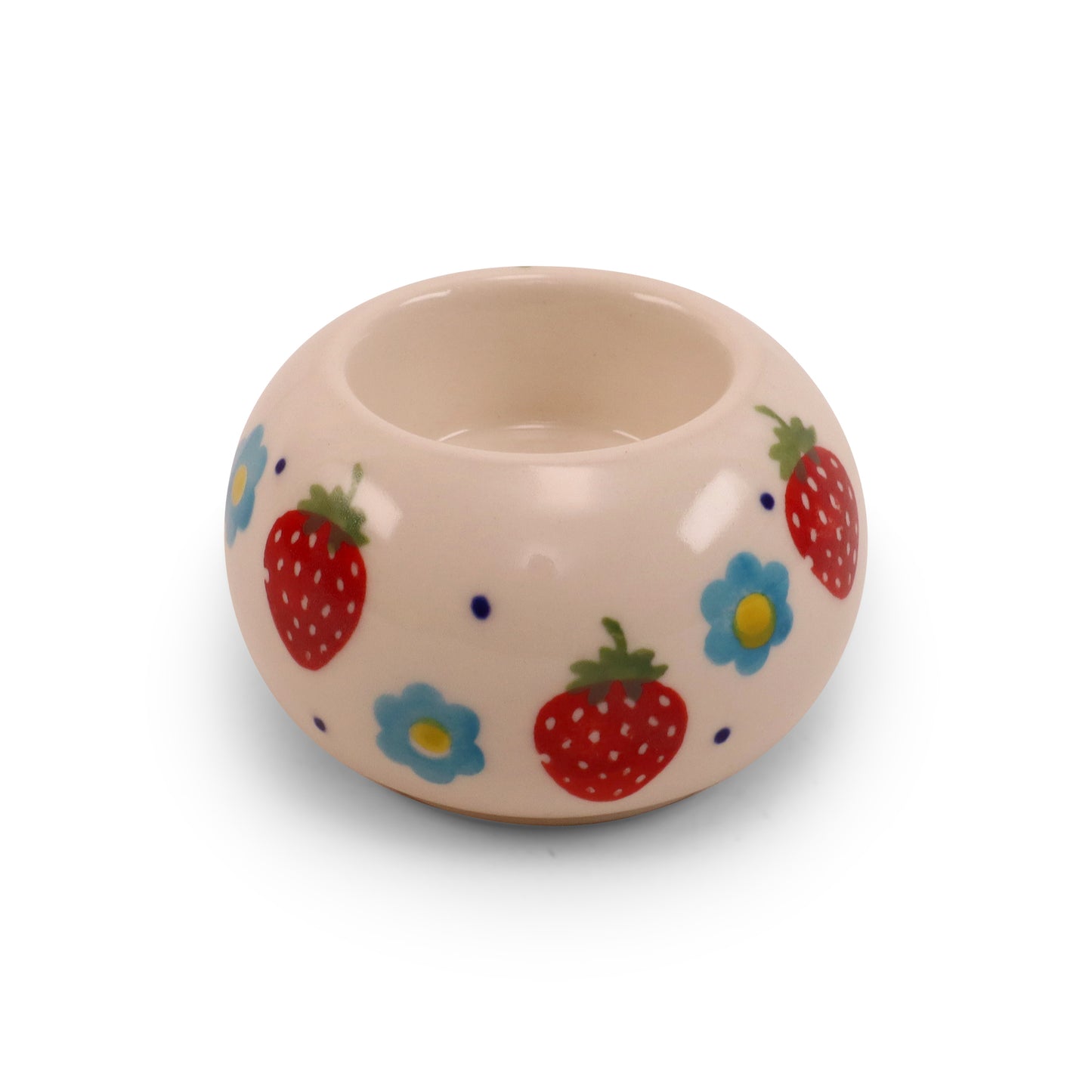 3"x2" Tealight Holder. Pattern: Berry Patch