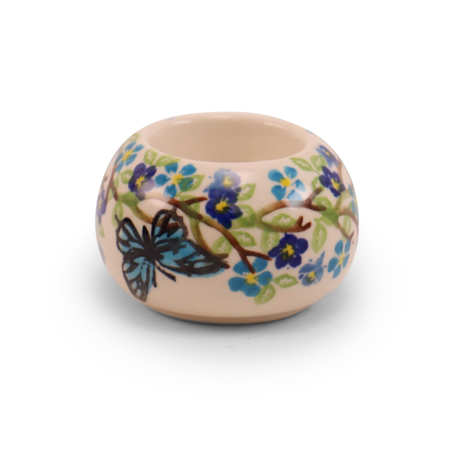 3"x2" Tealight Holder. Pattern: Winged Summer