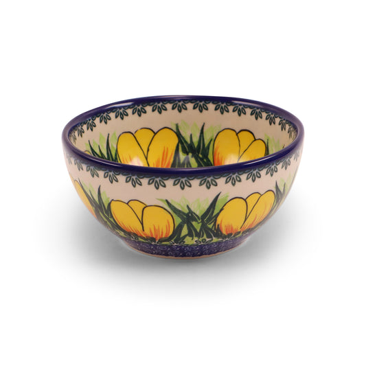 6"x3" Round Bowl.Pattern: Tulip Time