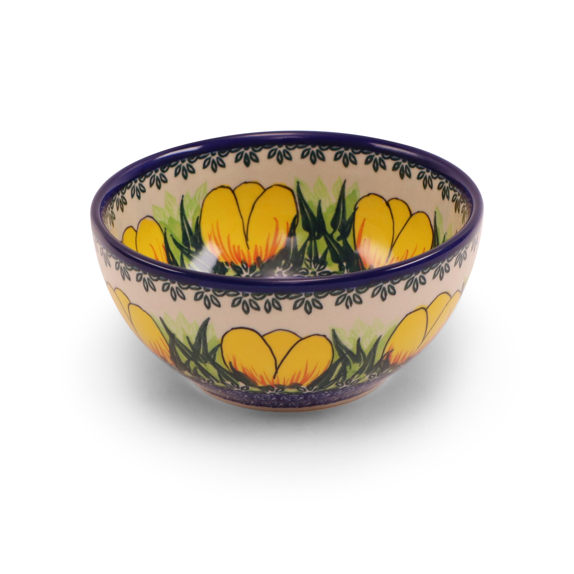 6"x3" Round Bowl.Pattern: Tulip Time