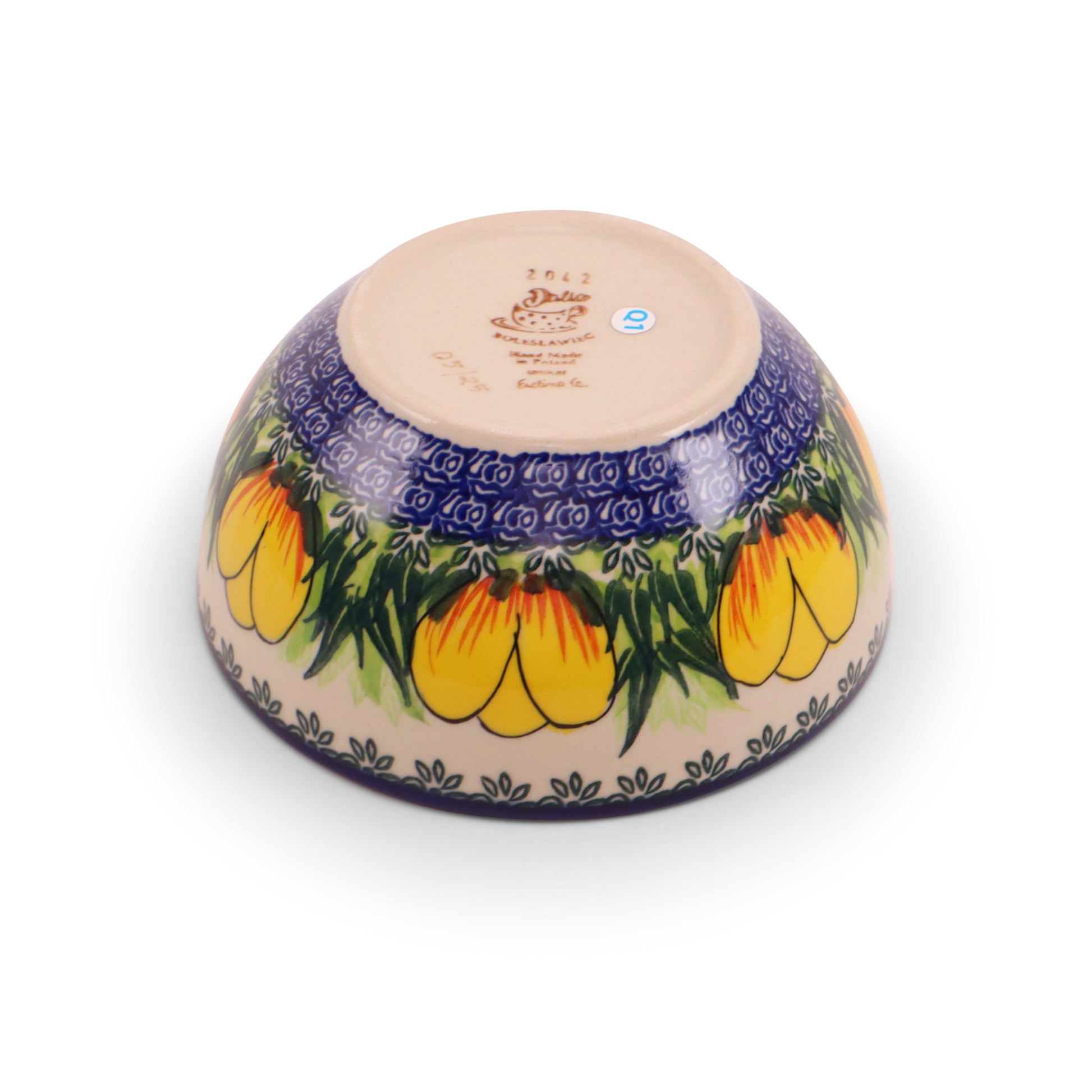 6"x3" Round Bowl.Pattern: Tulip Time