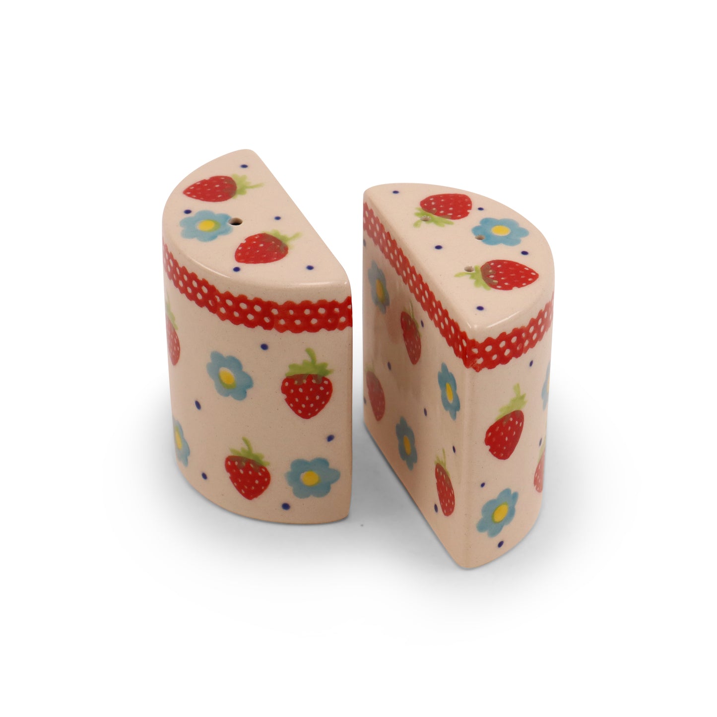 3"x3" Salt and Pepper Shaker Set. Pattern: Berry Patch