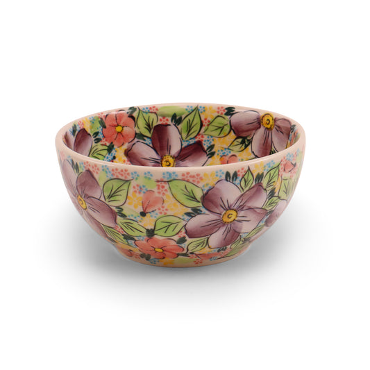 6"x3" Round Bowl.Pattern: Peach Cozy