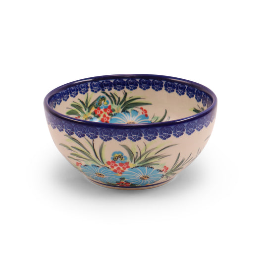 6"x3" Round Bowl.Pattern: Fireworks