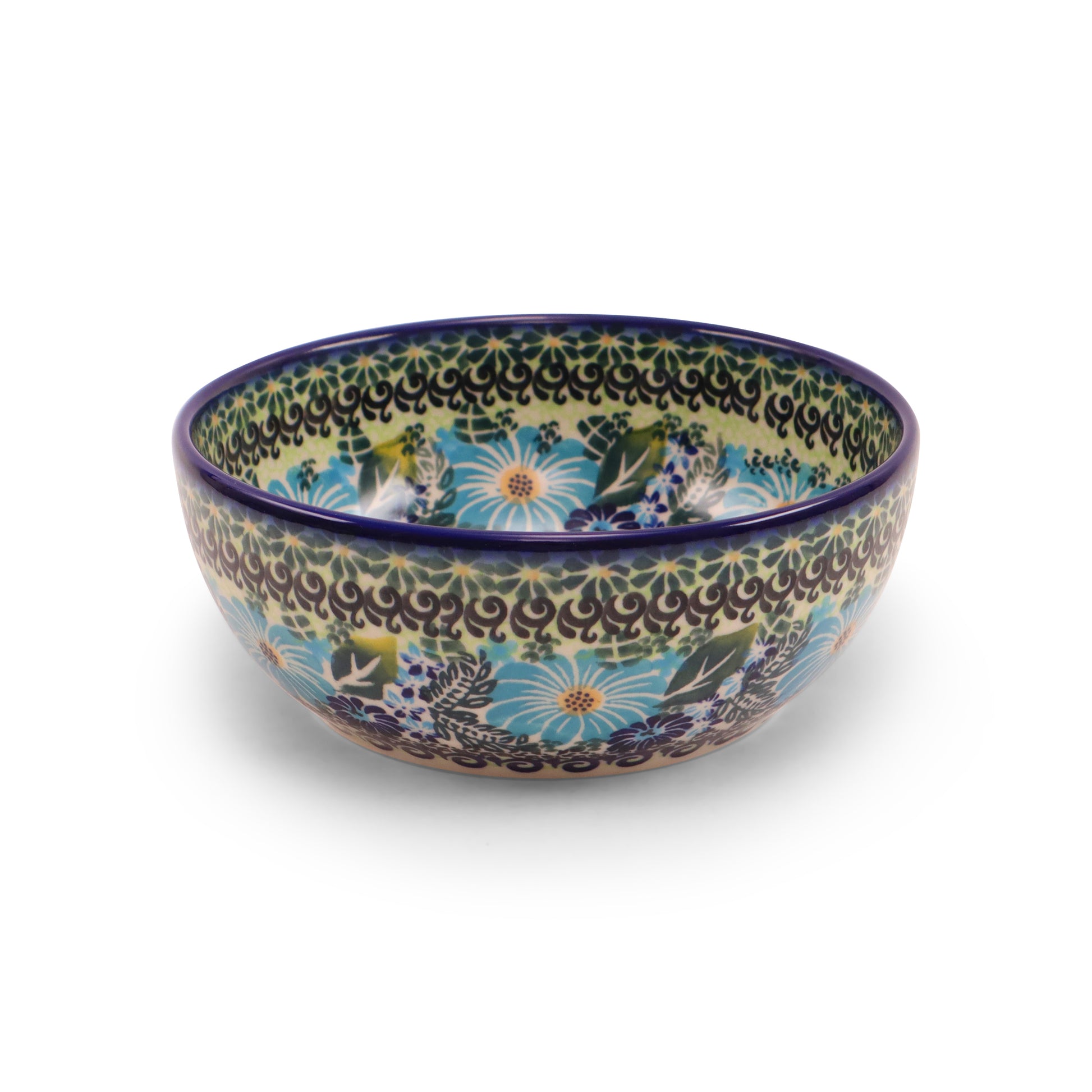 7"x2.7" Round Bowl.Pattern: Cornflower Craze