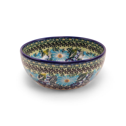 6"x3" Round Bowl.Pattern: Cornflower Craze