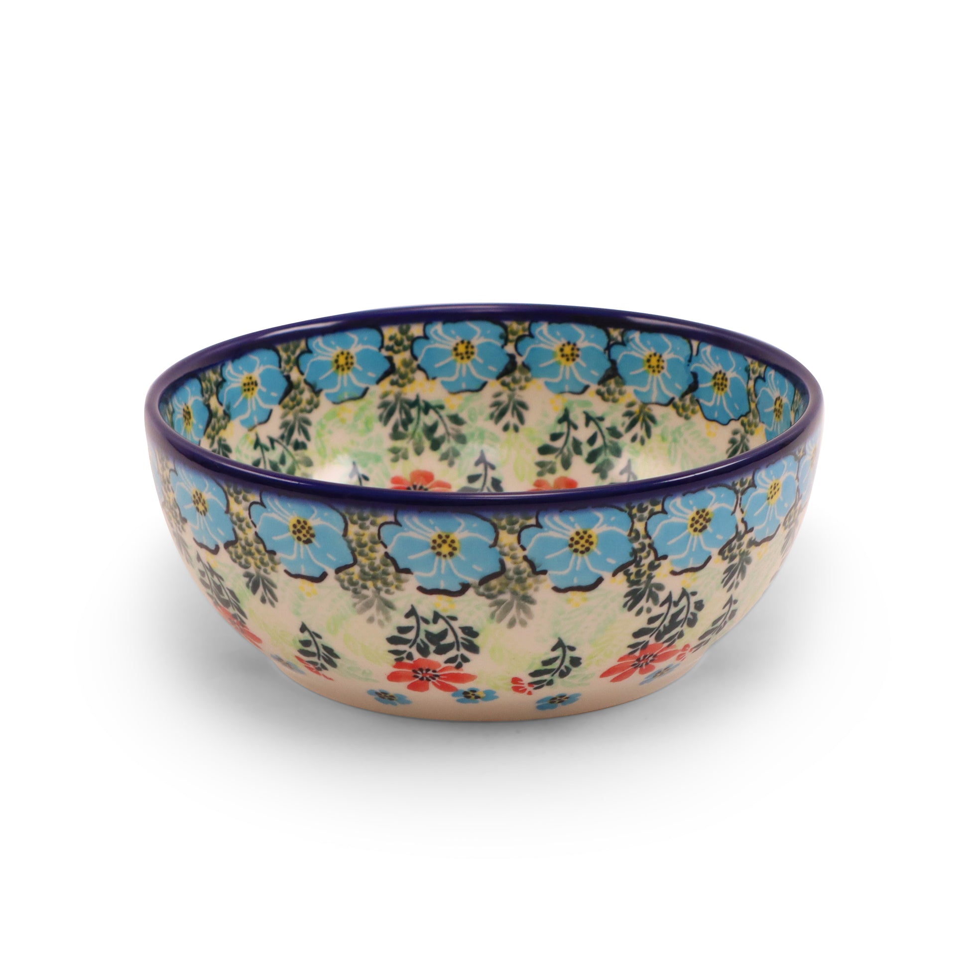 7"x2.7" Round Bowl.Pattern: Field of Flowers