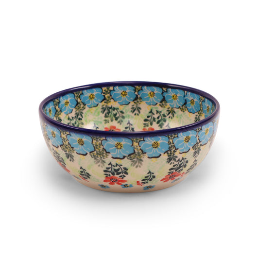 7"x2.7" Round Bowl.Pattern: Field of Flowers