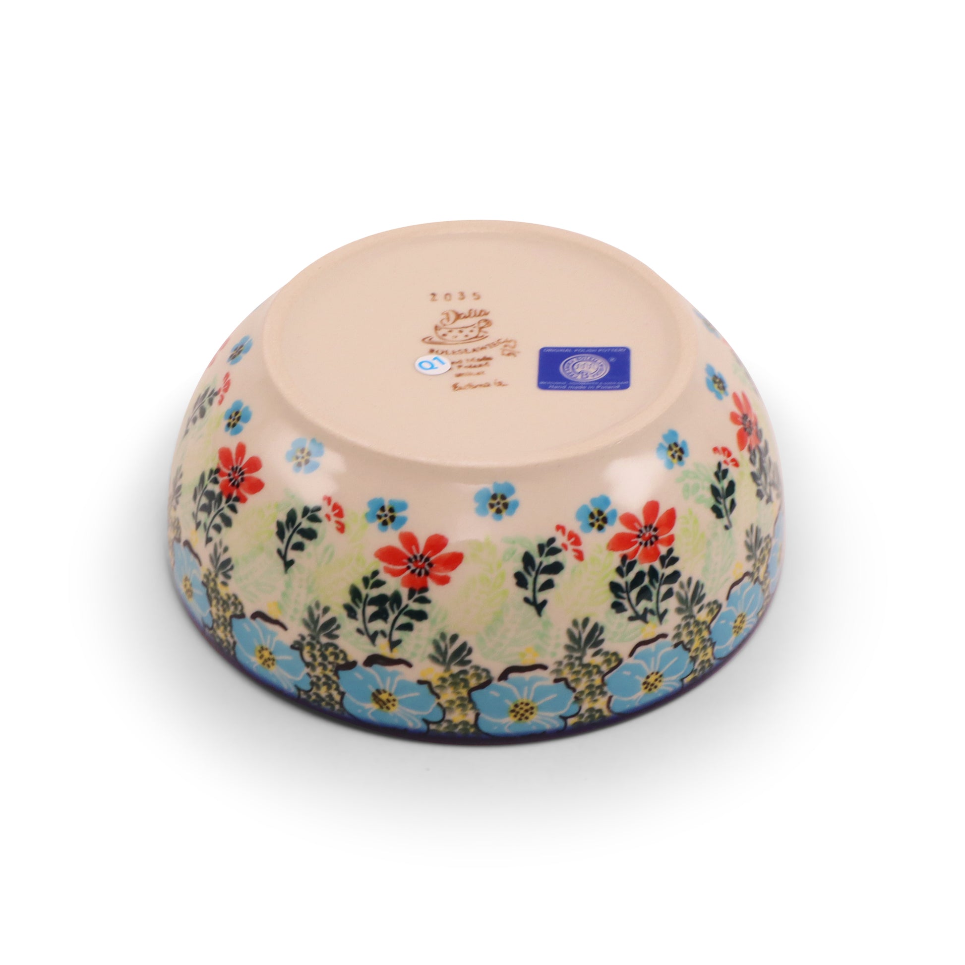 7"x2.7" Round Bowl.Pattern: Field of Flowers