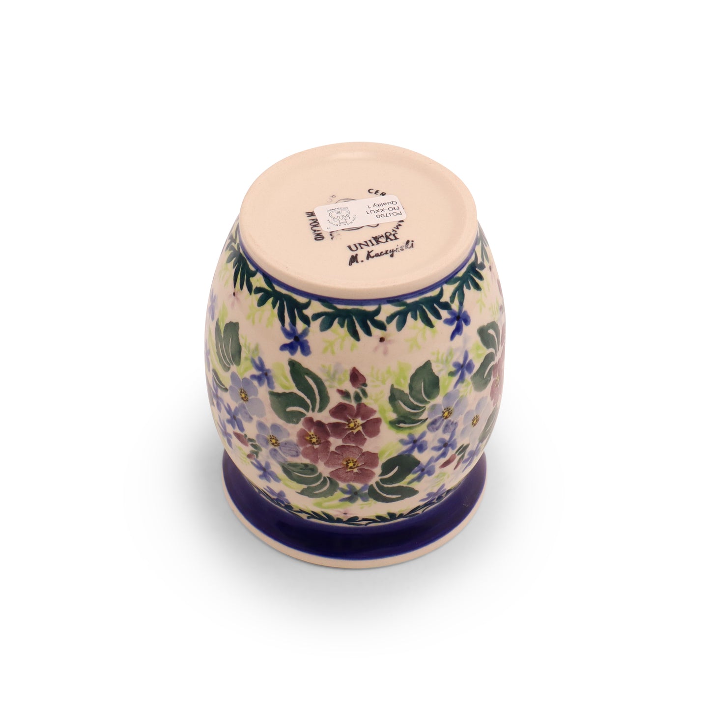 24oz Container with Lid. Pattern:Ocean Blues