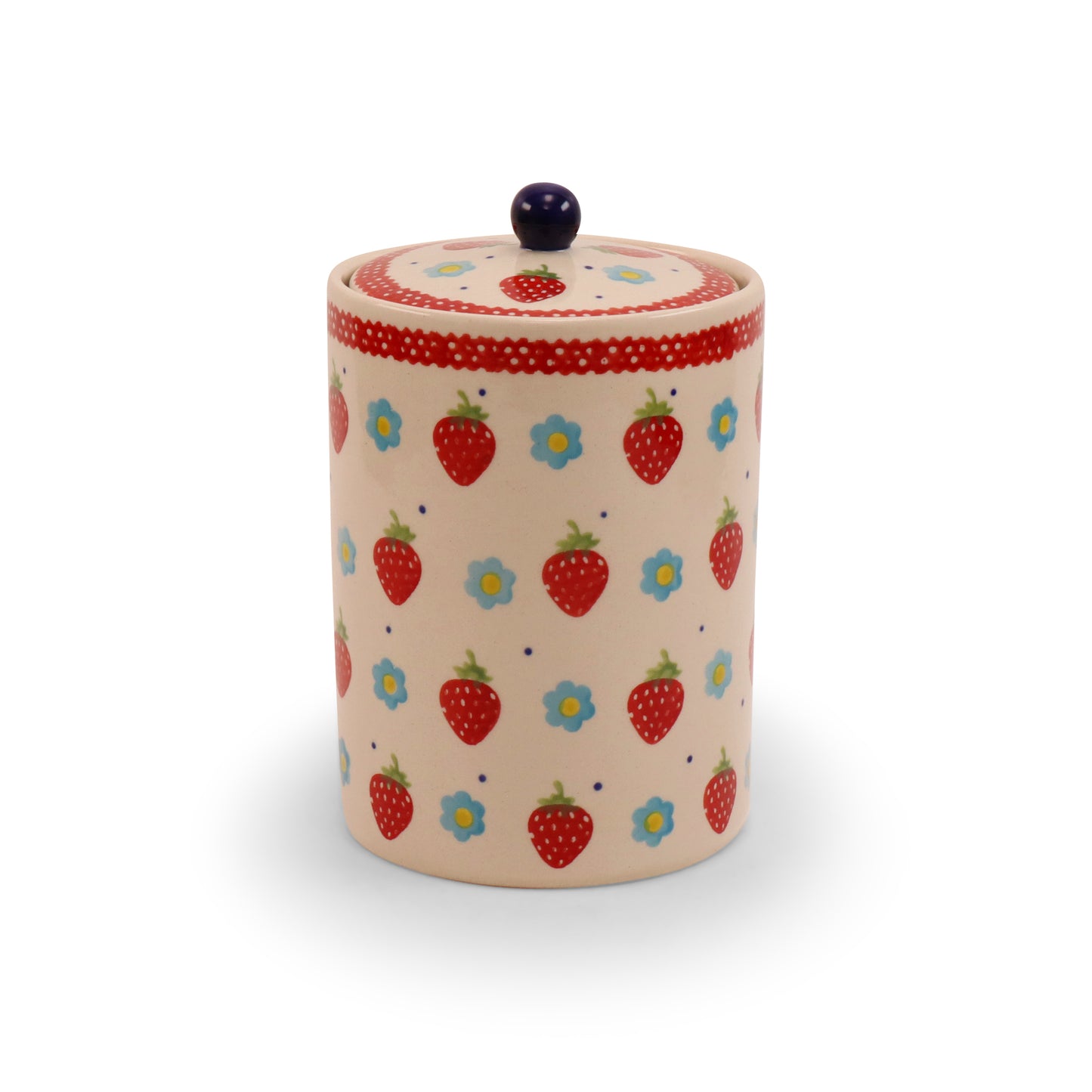 37oz Jar with Lid 2Q. Pattern: Berry Patch