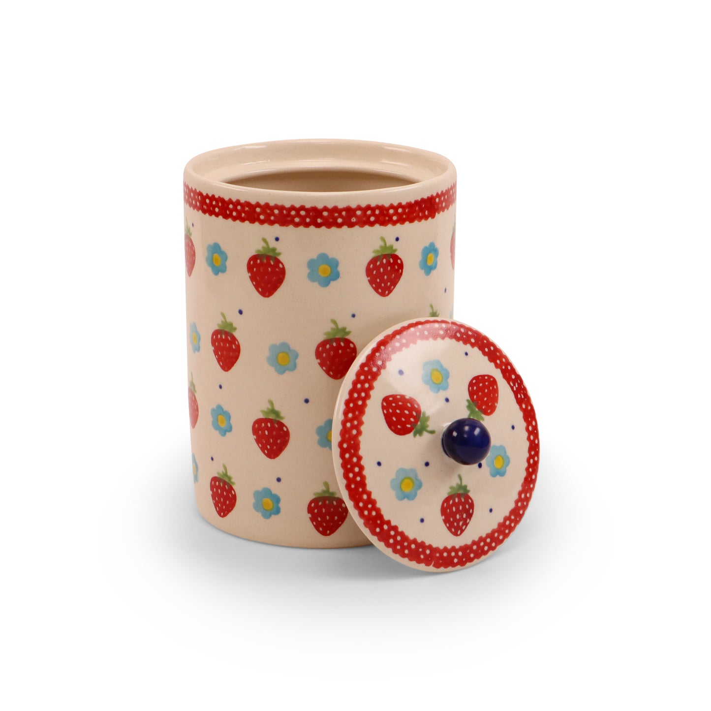 37oz Jar with Lid 2Q. Pattern: Berry Patch
