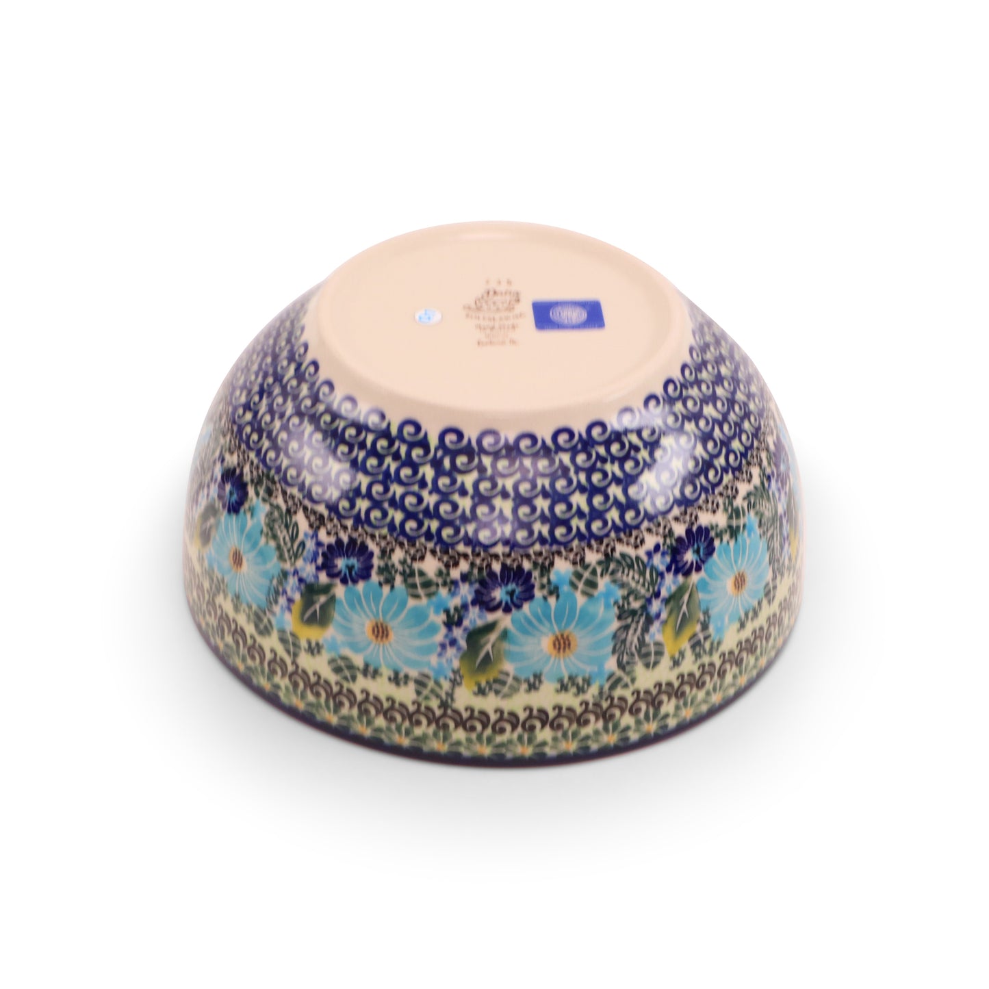 9"x4" Round Bowl.Pattern: Cornflower Craze