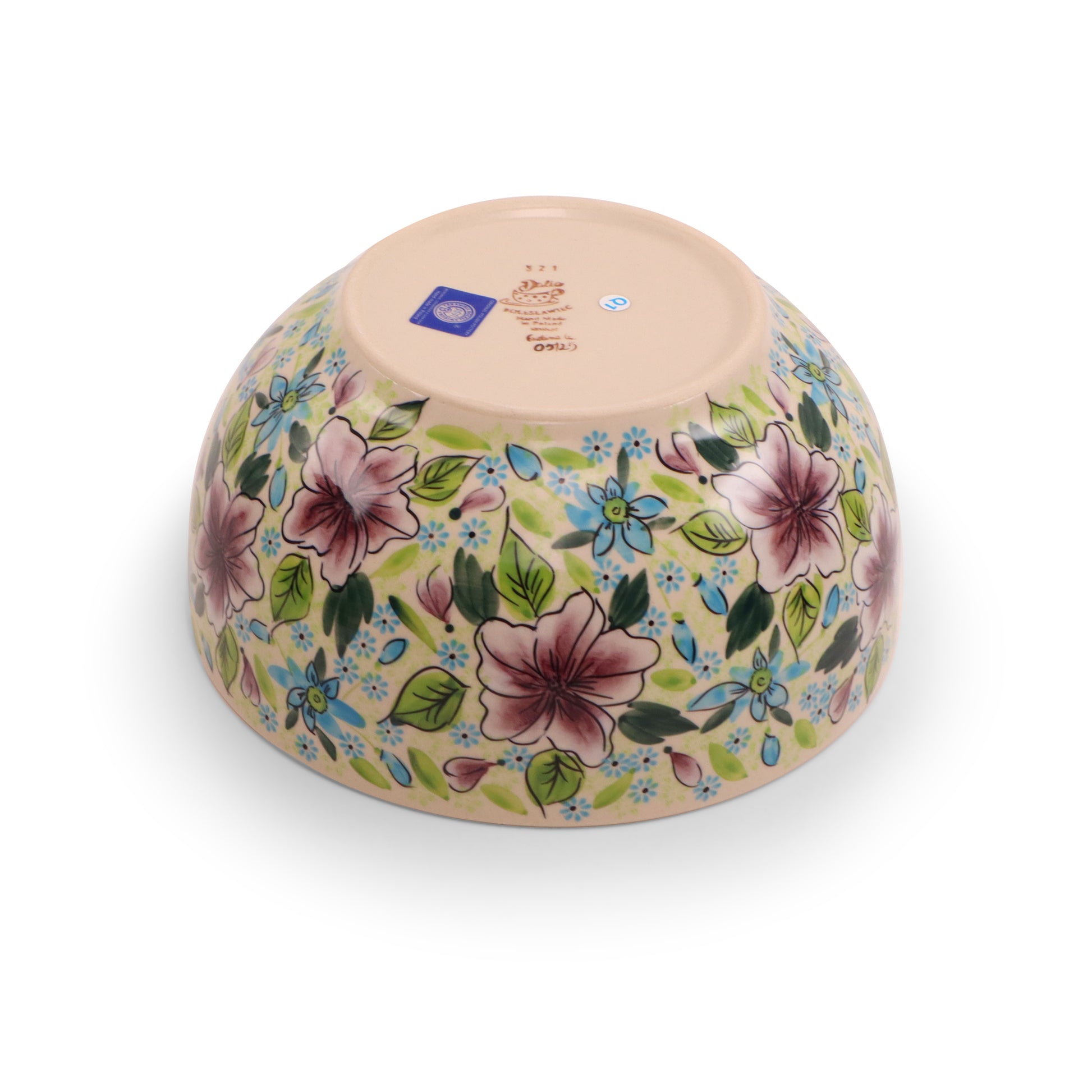 9"x4" Round Bowl.Pattern: Plum Fancy