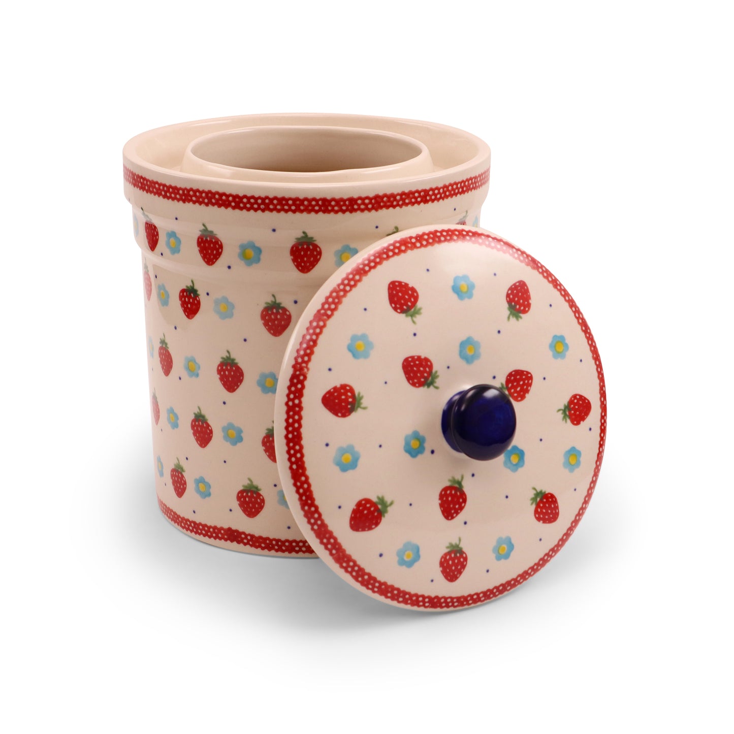 5 L Hermetic Container with Lid 2Q. Pattern: Berry Patch