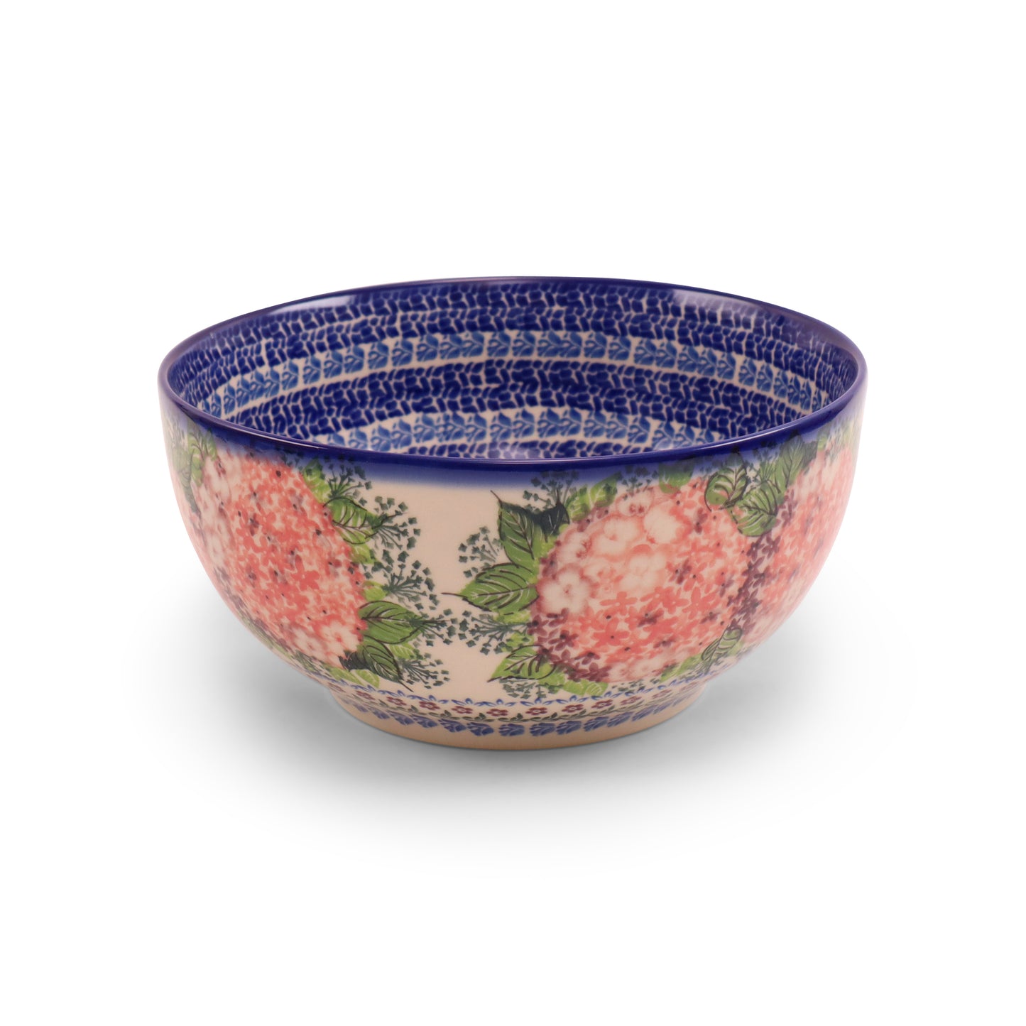 9"x4" Round Bowl.Pattern: Sherbet Blush