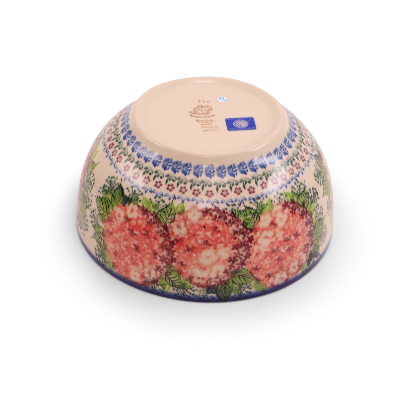9"x4" Round Bowl.Pattern: Sherbet Blush