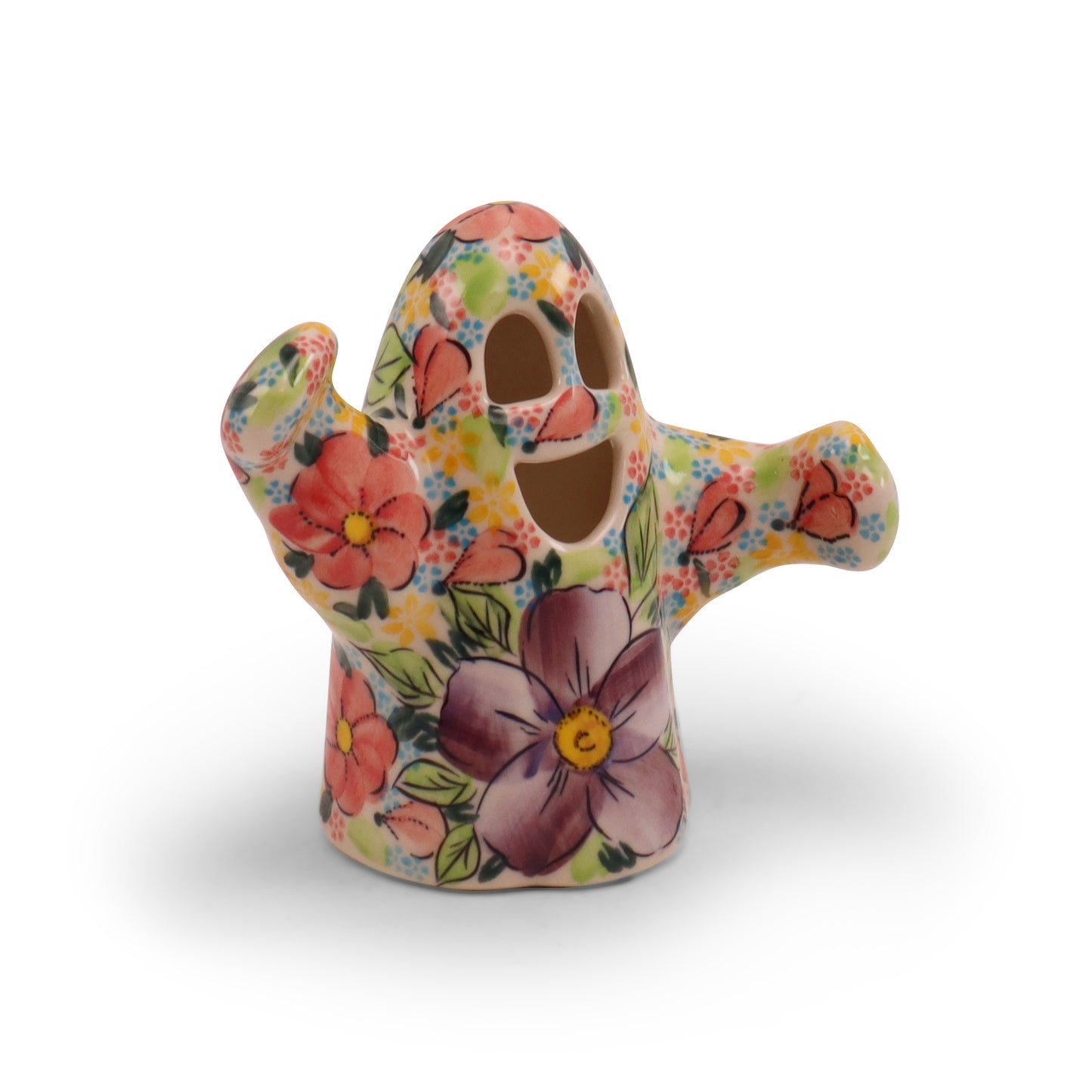 5"x5" Ghost Figurine.Pattern: Peach Cozy