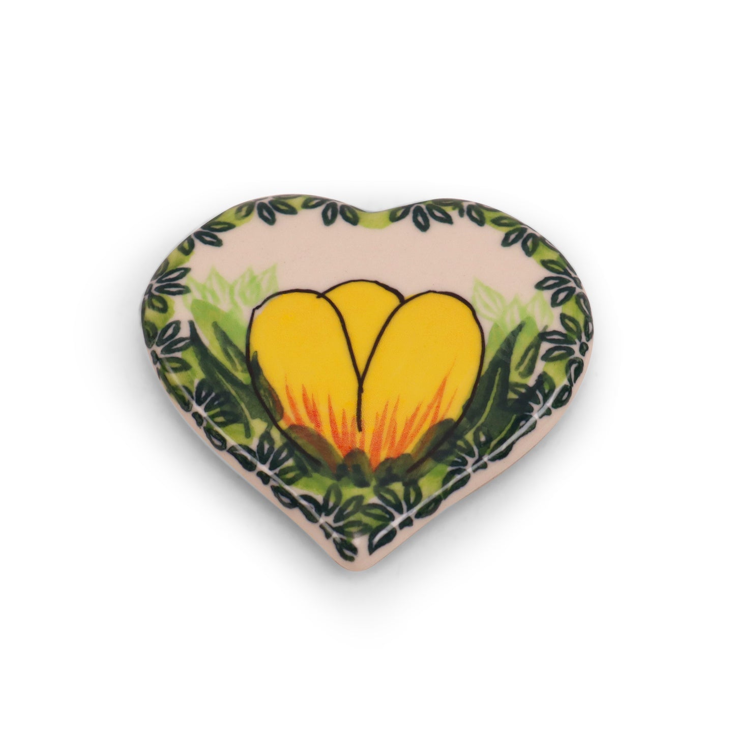 3"x3" Heart Magnets.Pattern: Tulip Time