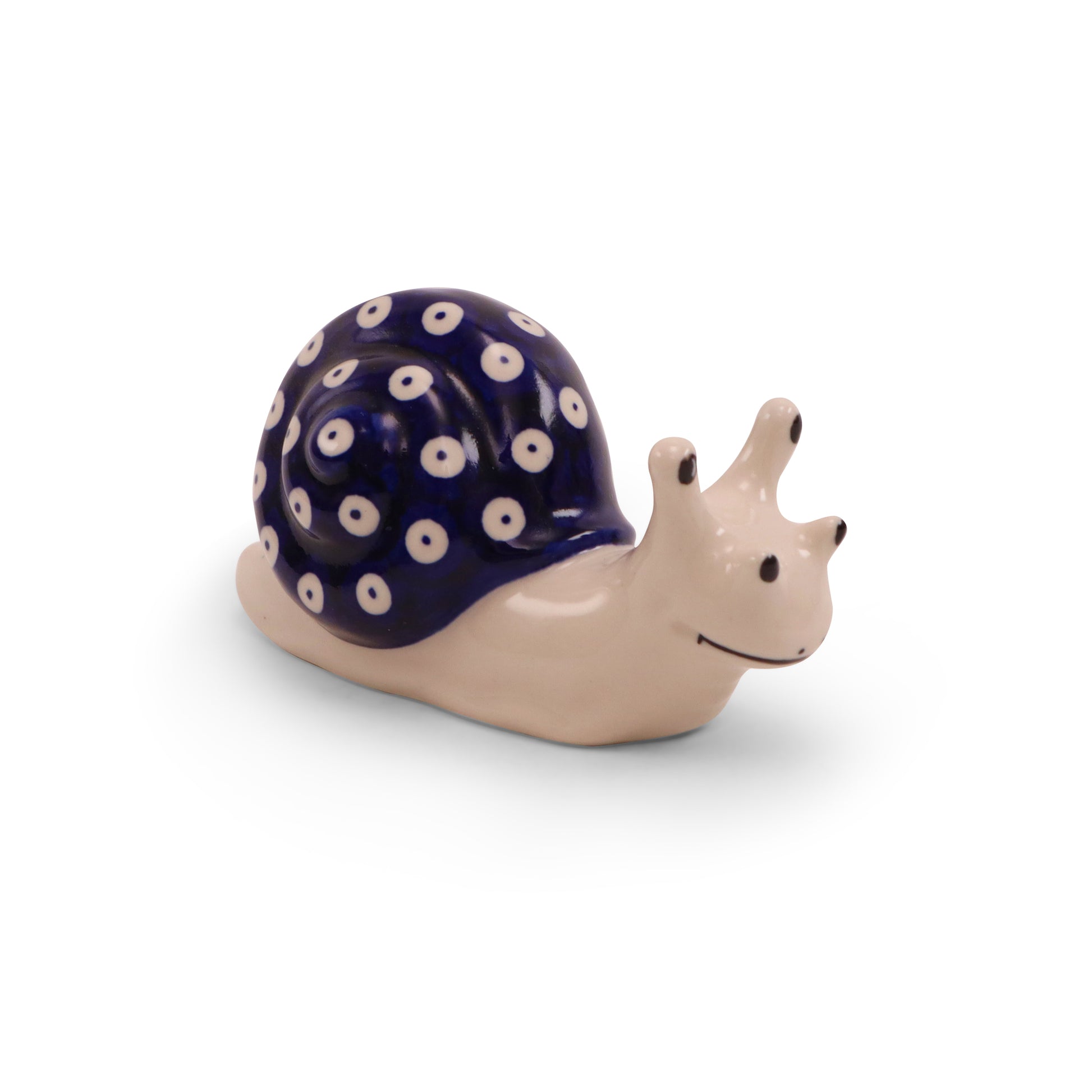6"x3" Snail Figurine.Pattern: Owl Eye