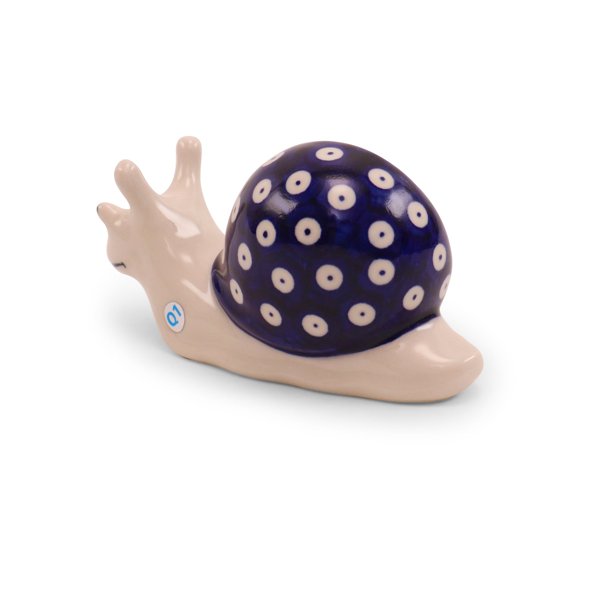 6"x3" Snail Figurine.Pattern: Owl Eye
