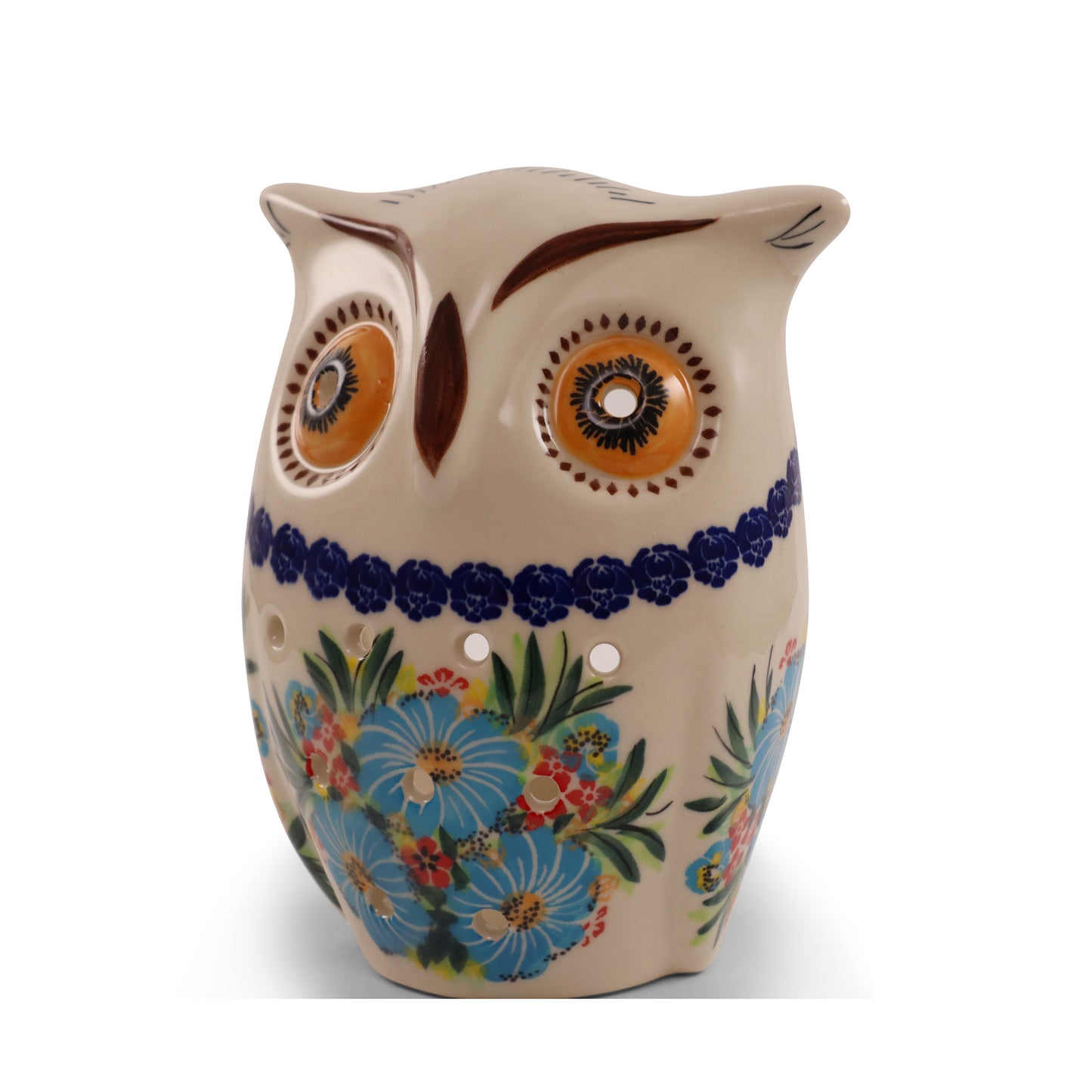 6"x7" Owl Luminary.Pattern: Fireworks