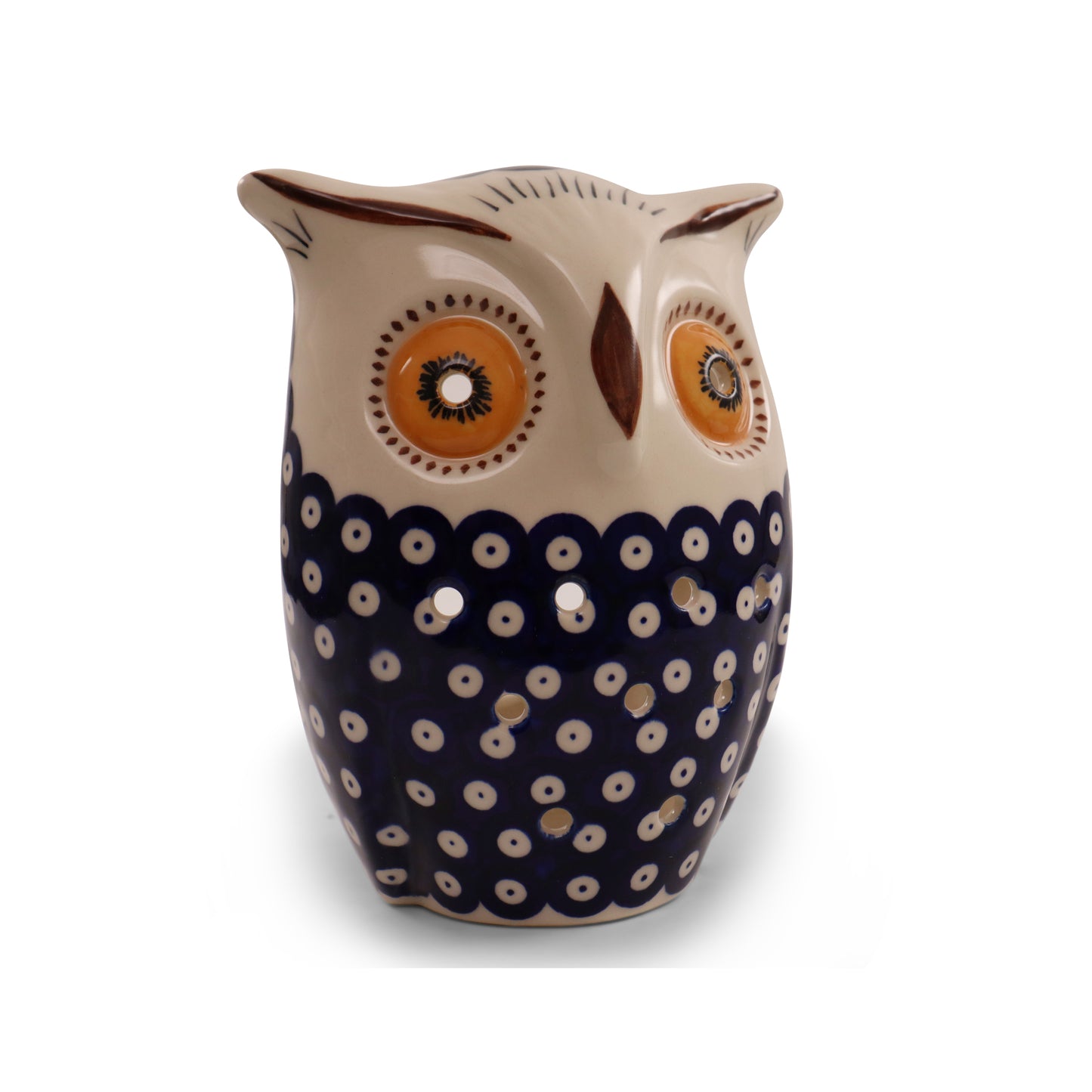 6"x7" Owl Luminary.Pattern: Owl Eye