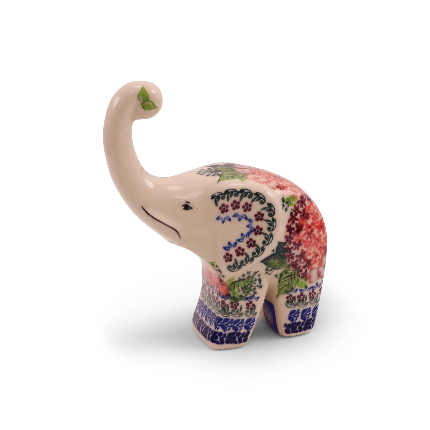 3"x8" Elephant Figurine.Pattern: Sherbet Blush