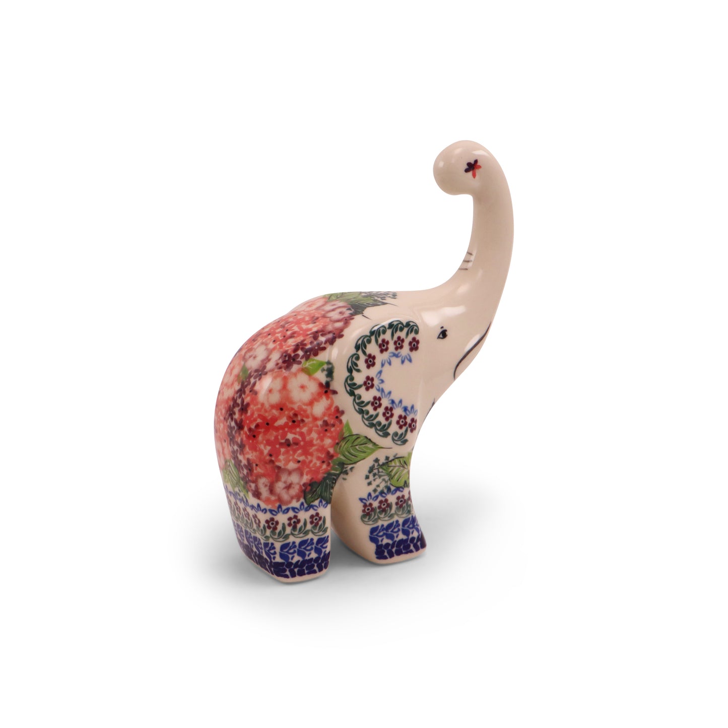 3"x8" Elephant Figurine.Pattern: Sherbet Blush