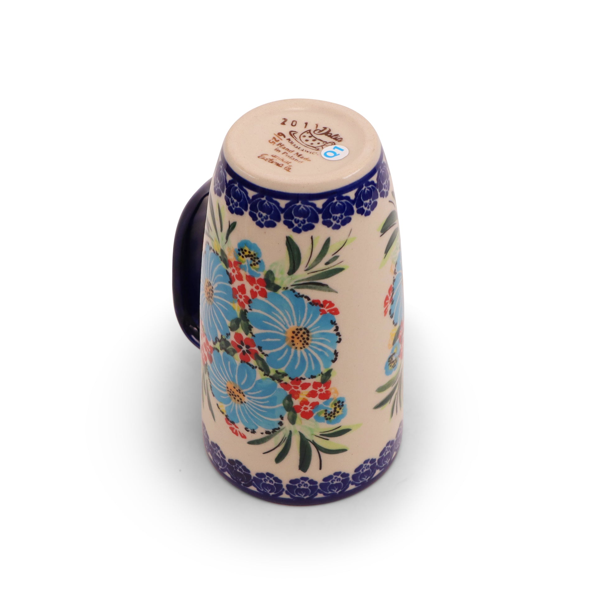 14oz Latte Mug.Pattern: Fireworks