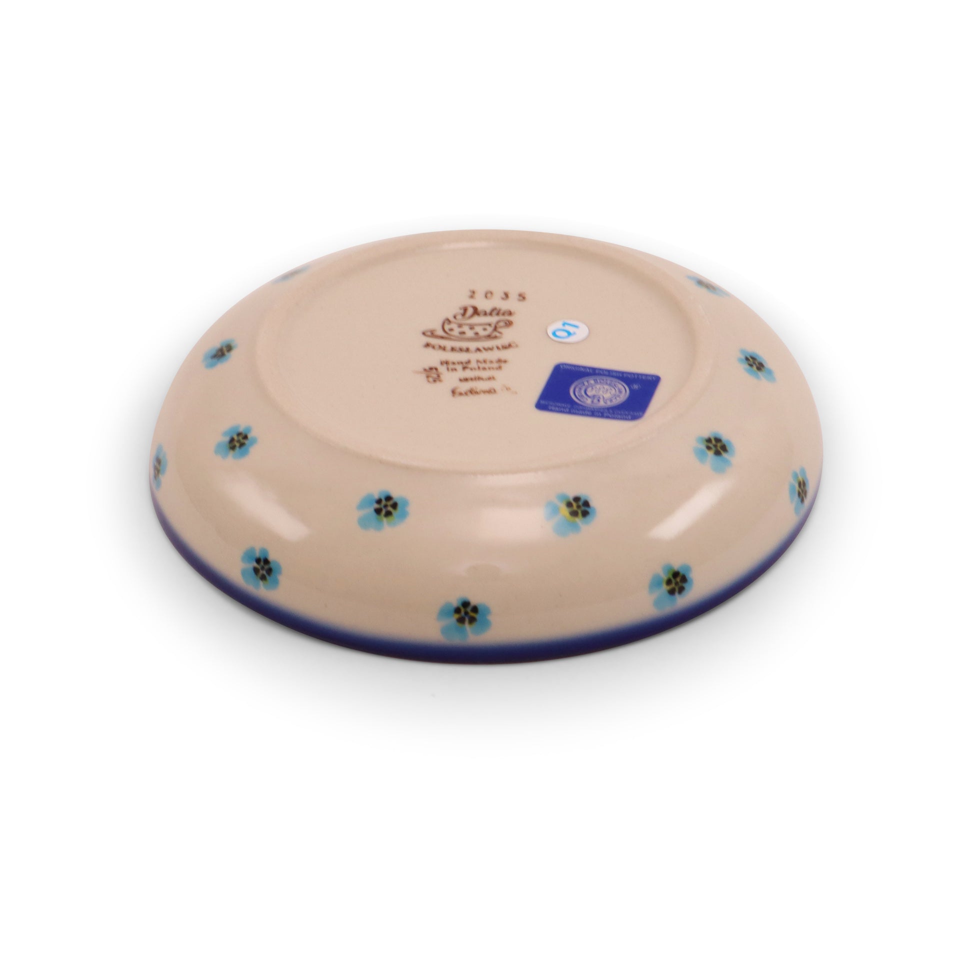 6"x1.5" Shallow Bowl.Pattern: Field of Flowers