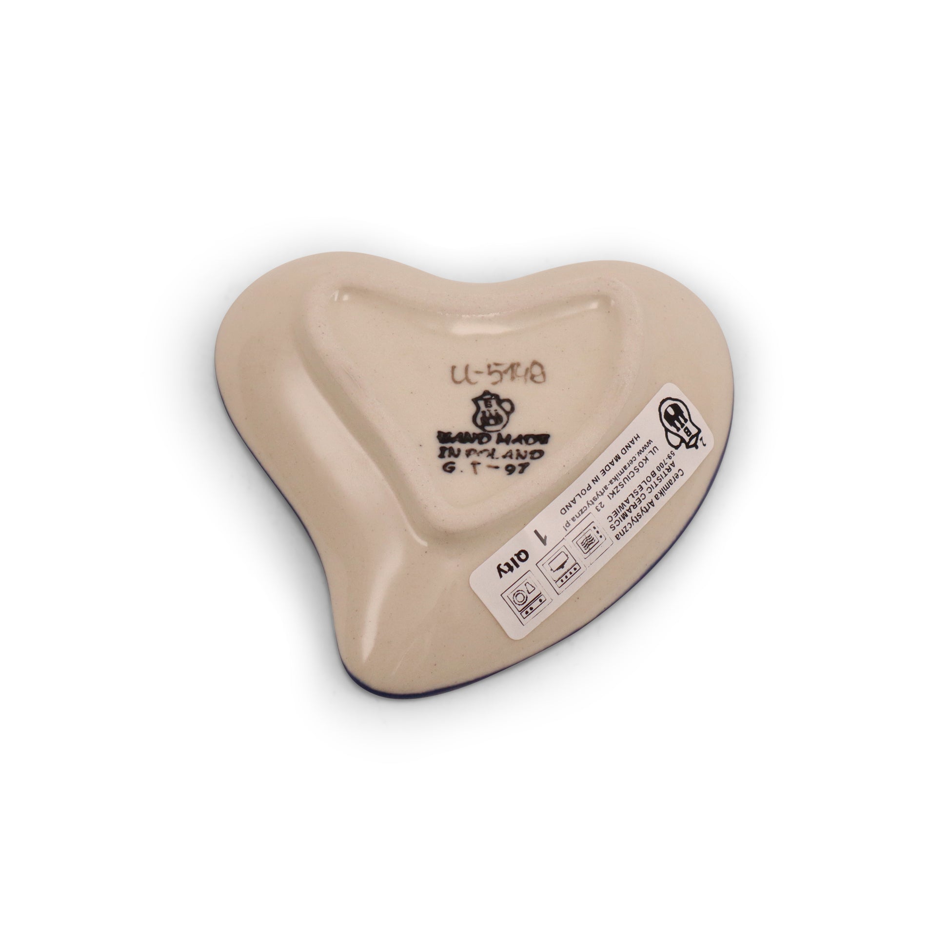 3"x3" Heart Plate Pattern: Summertime