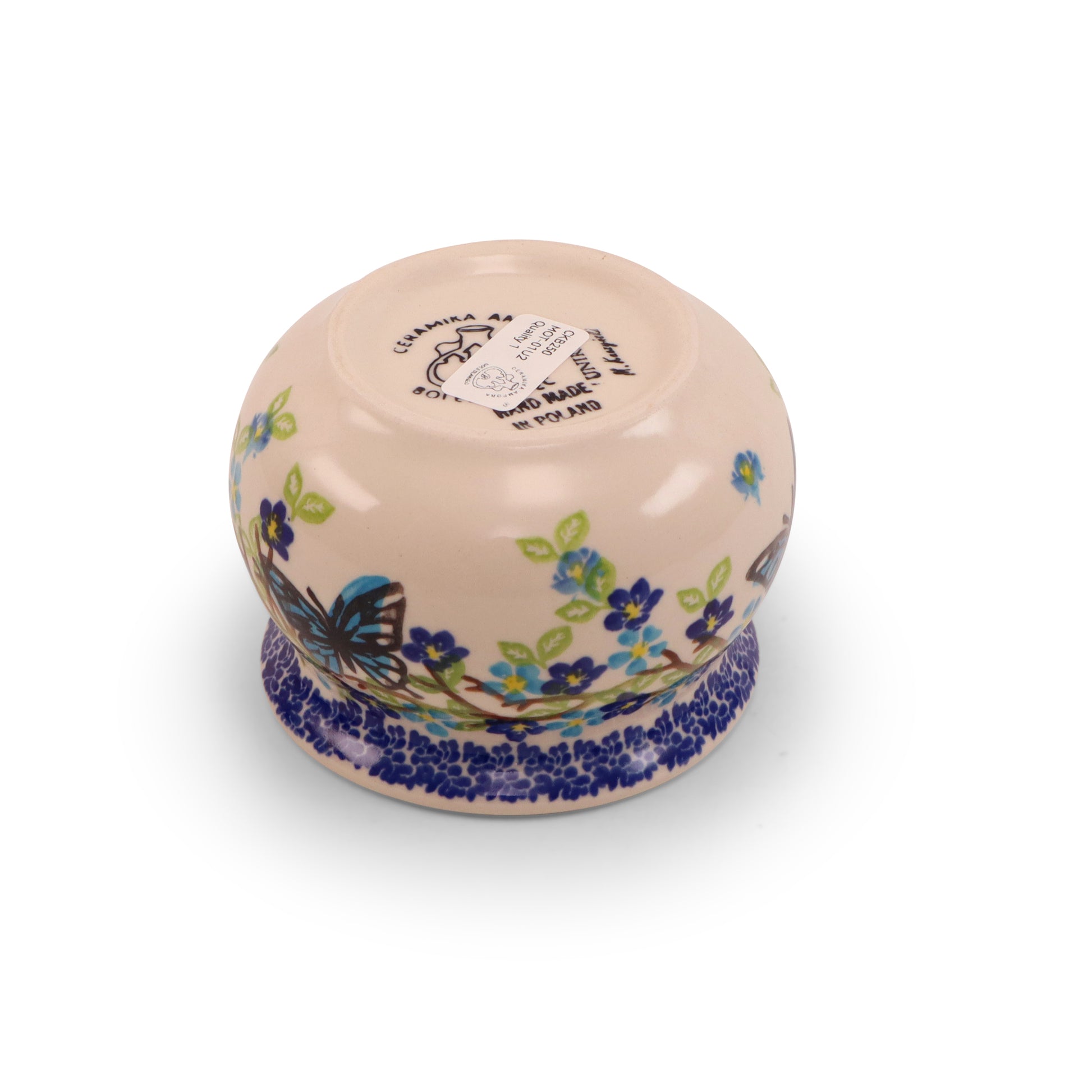 8oz Sugar Bowl with Spoon. Pattern: Winged Summer