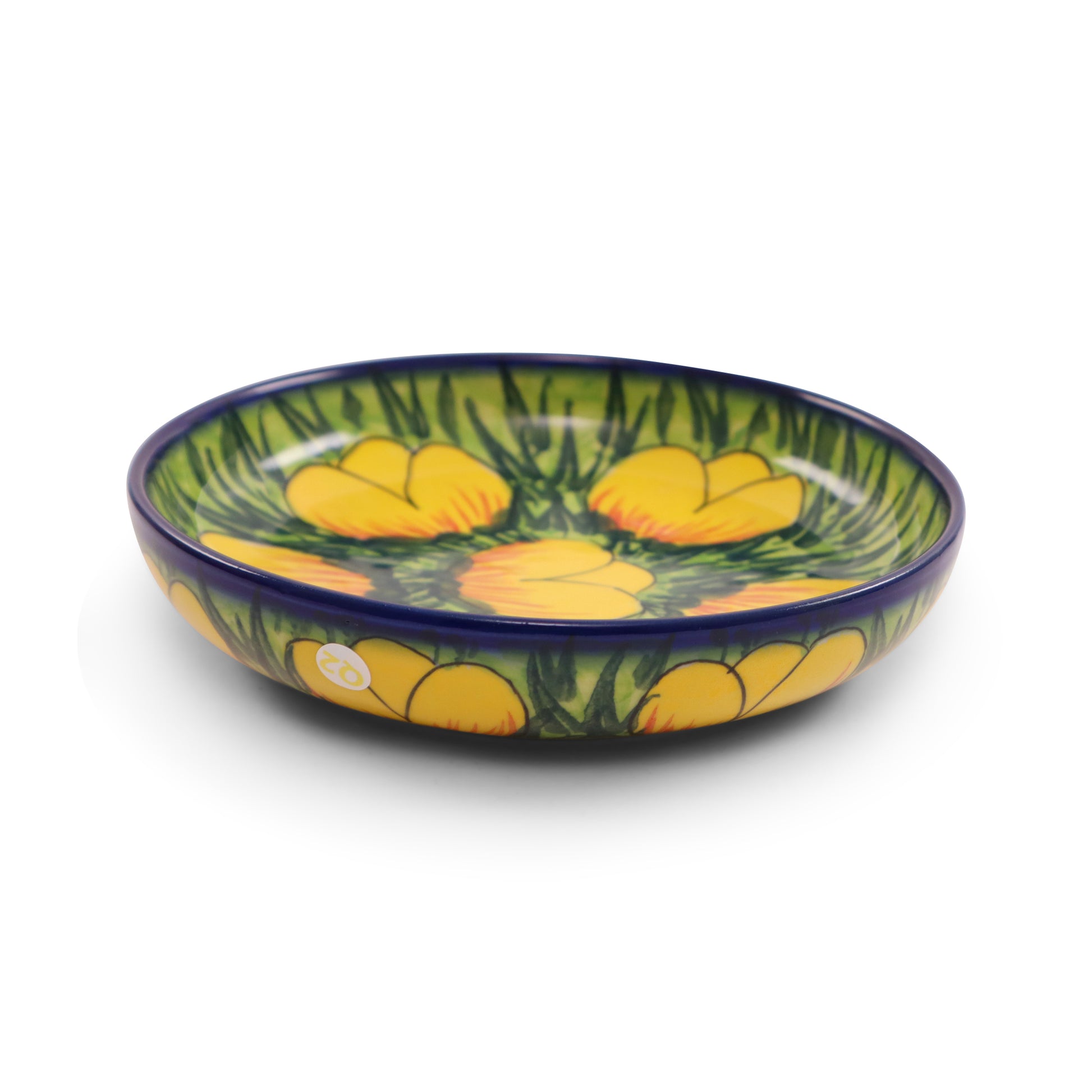 6"x1.5" Shallow Bowl 2Q.Pattern: Blast of Sunshine