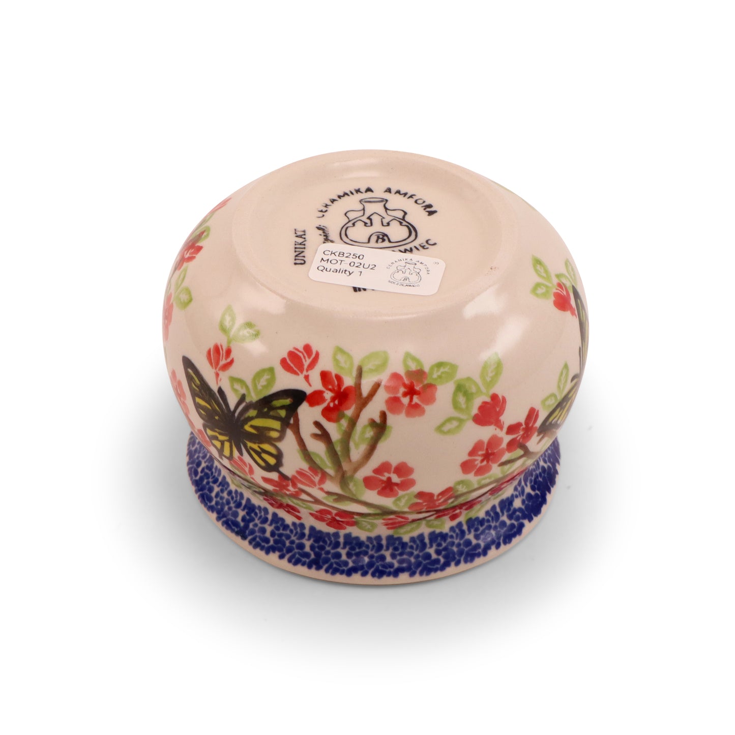 8oz Sugar Bowl with Spoon. Pattern: Winged Spring