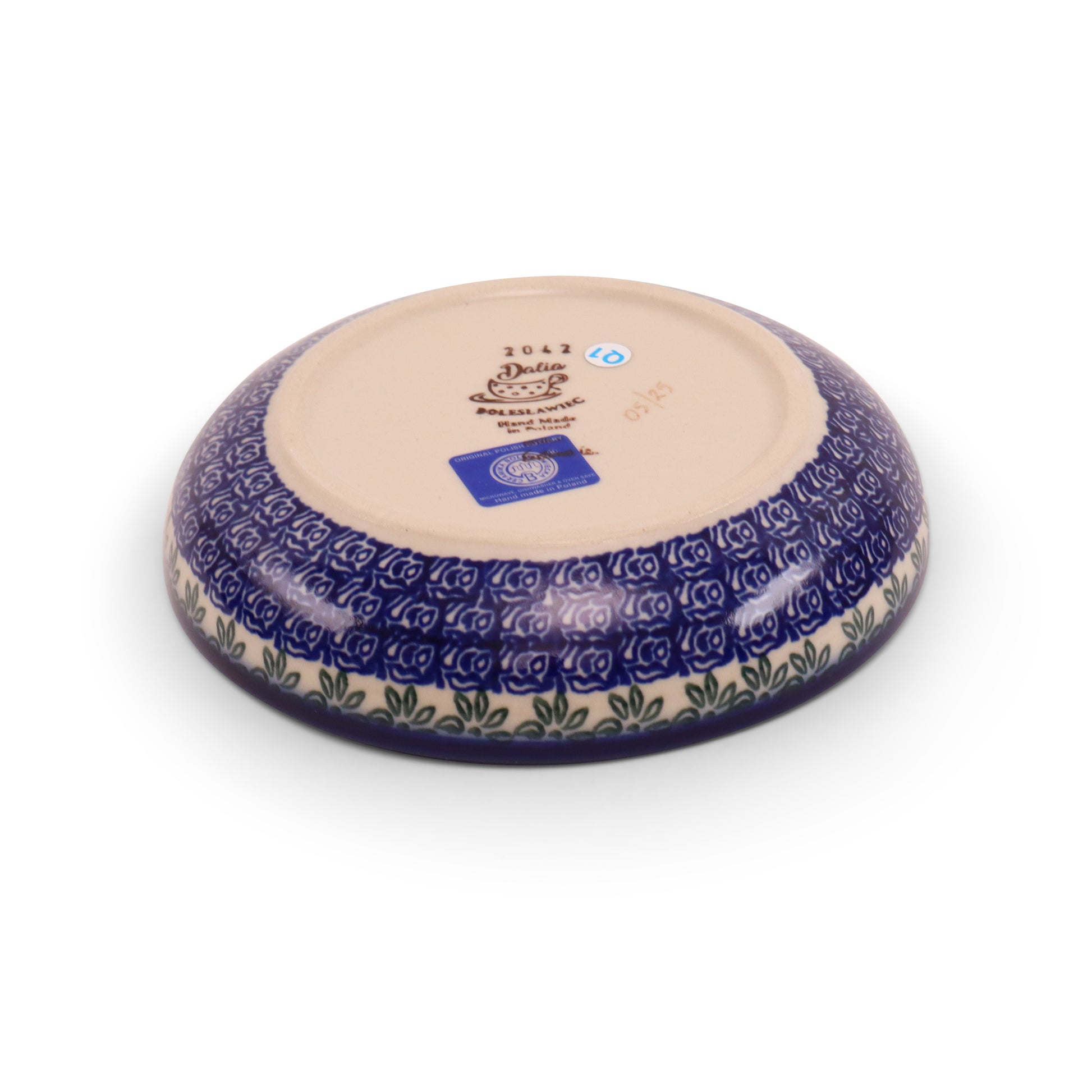 6"x1.5" Shallow Bowl.Pattern: Tulip Time