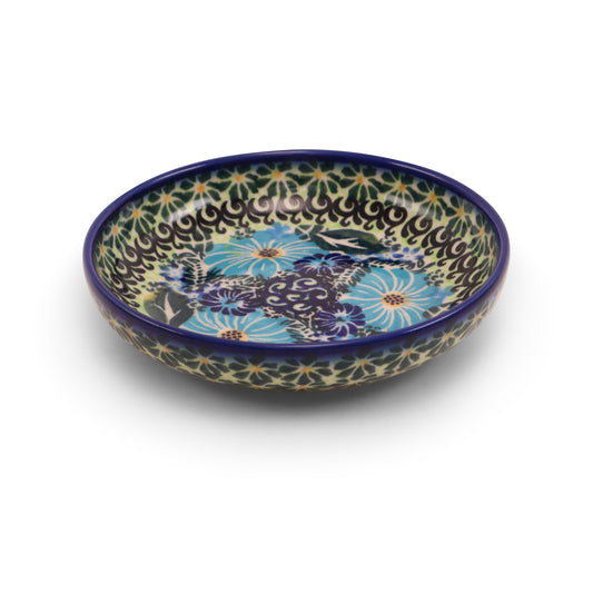 5"x1.5" Shallow Bowl.Pattern: Cornflower Craze