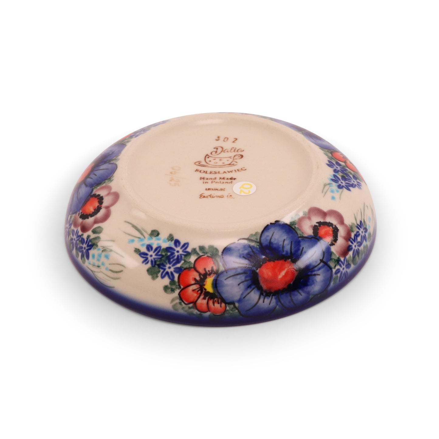5"x1.5" Shallow Bowl 2Q.Pattern: Blooms in Blue