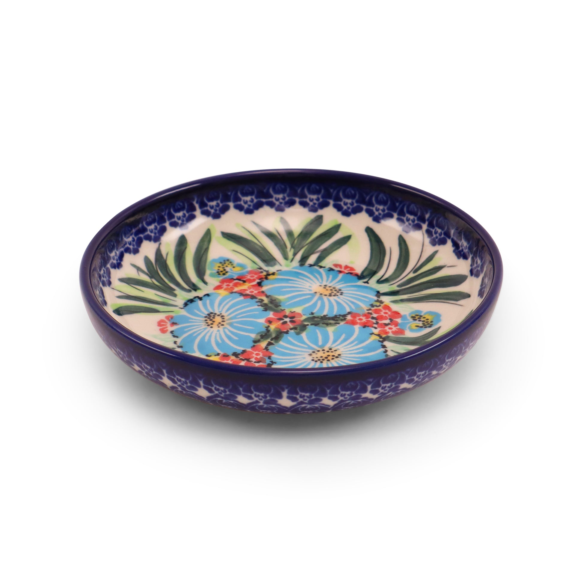 5"x1.5" Shallow Bowl.Pattern: Fireworks