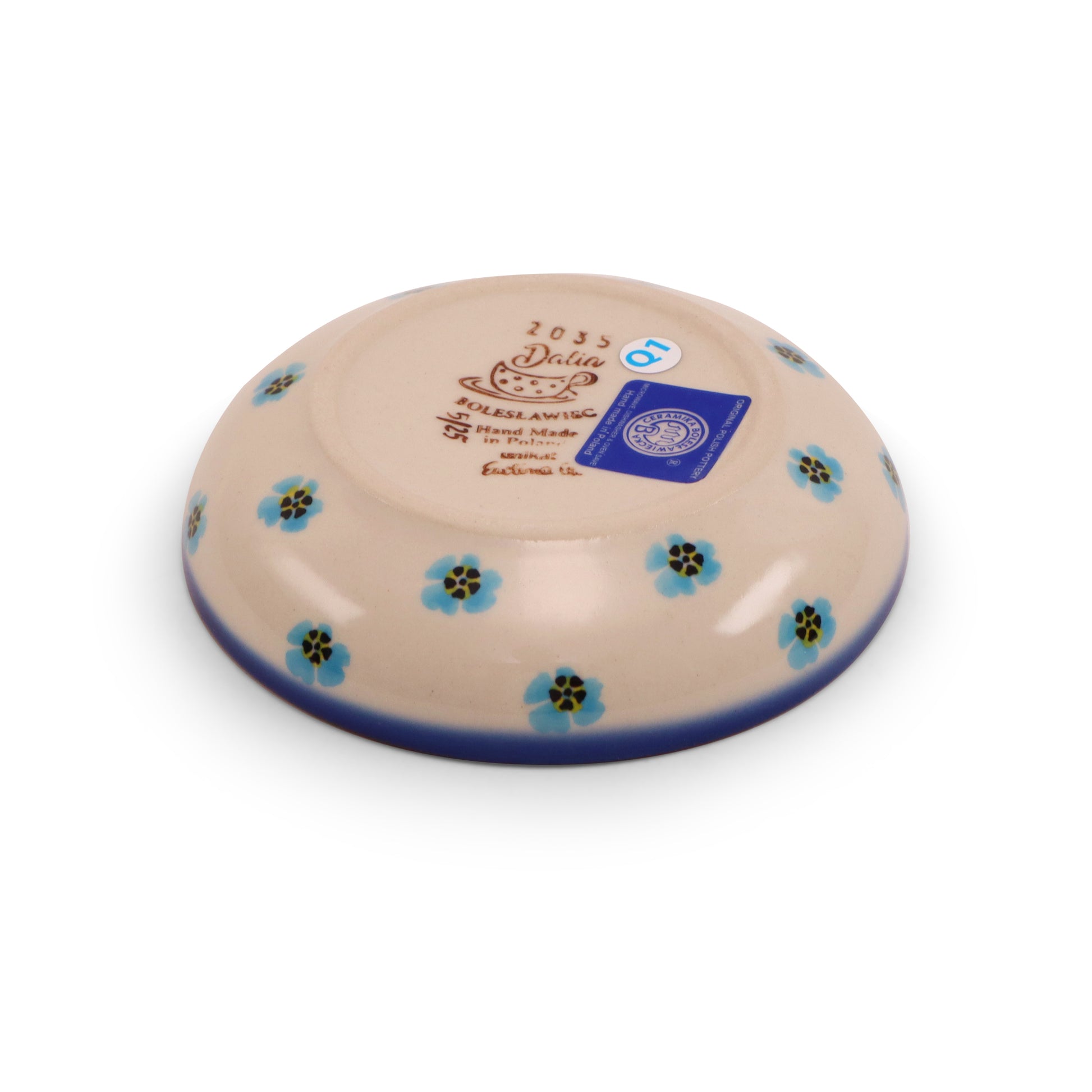 4.5"x1.5" Shallow Bowl.Pattern: Field of Flowers