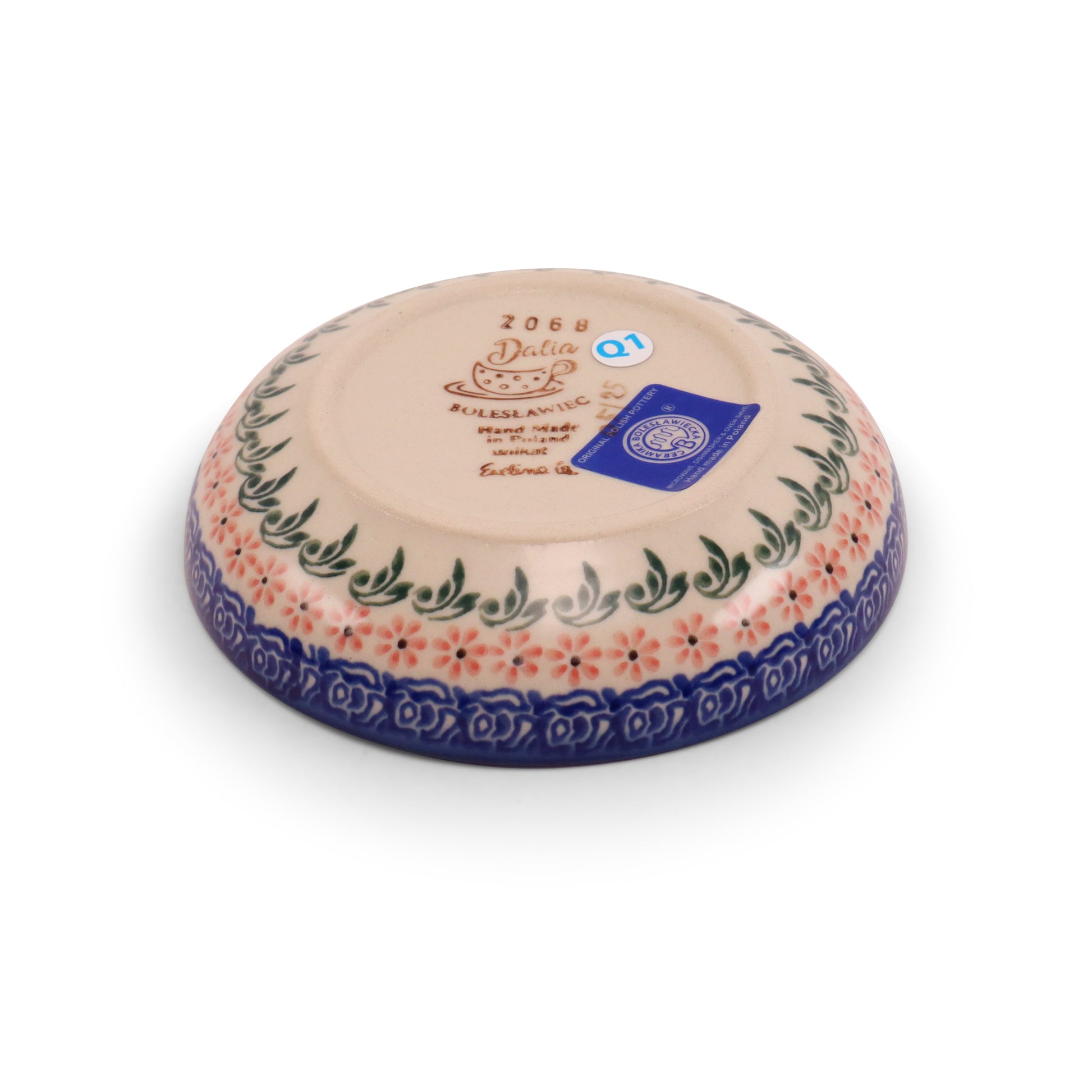 4.5"x1.5" Shallow Bowl.Pattern: Picnic Party