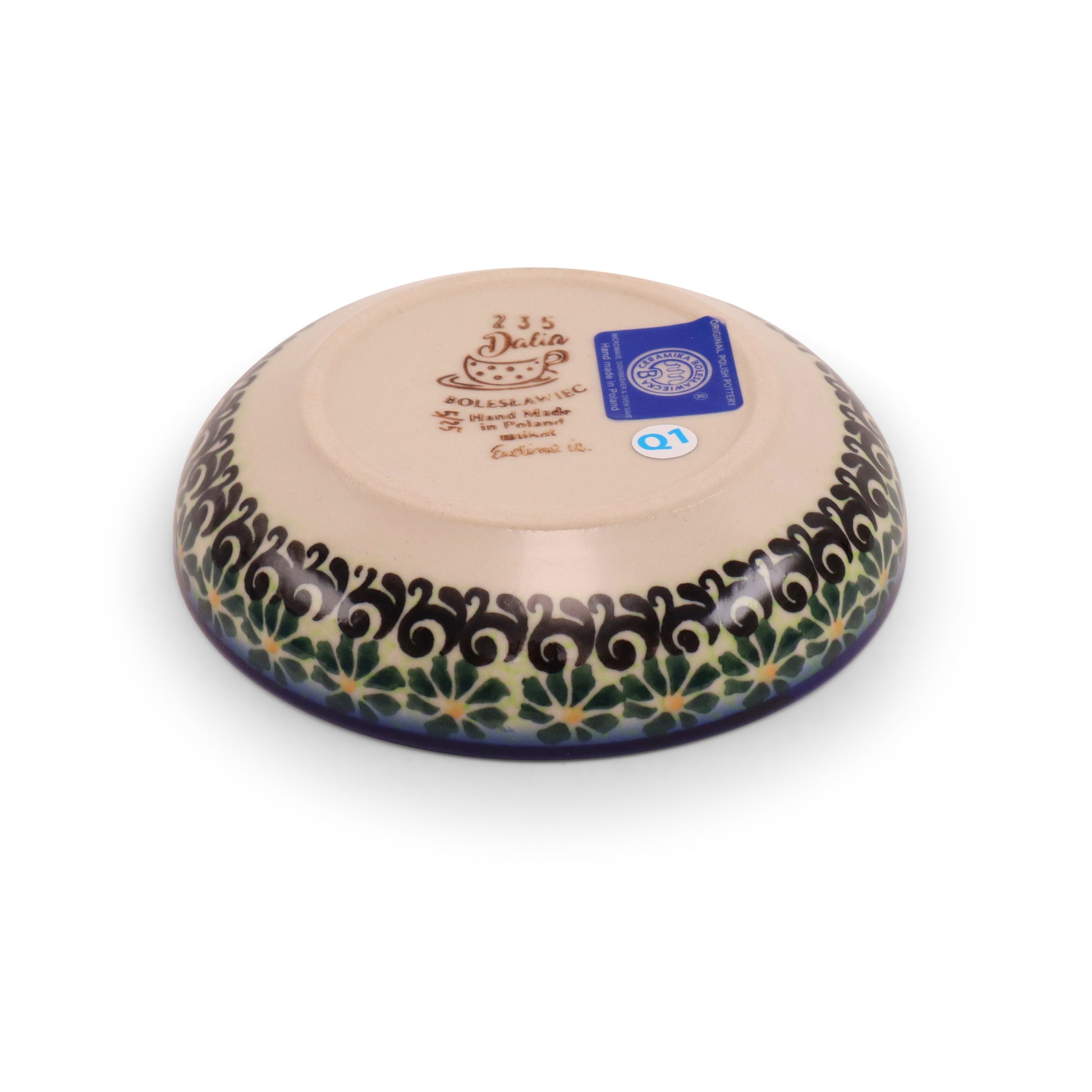 4.5"x1.5" Shallow Bowl.Pattern: Cornflower Craze