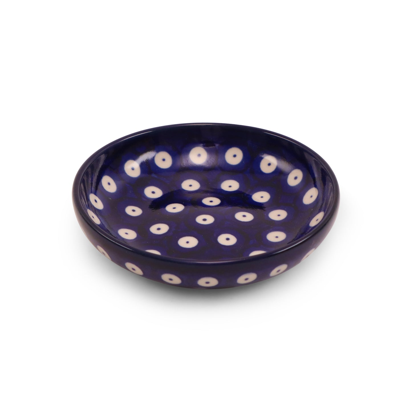 4.5"x1.5" Shallow Bowl.Pattern: Owl Eye