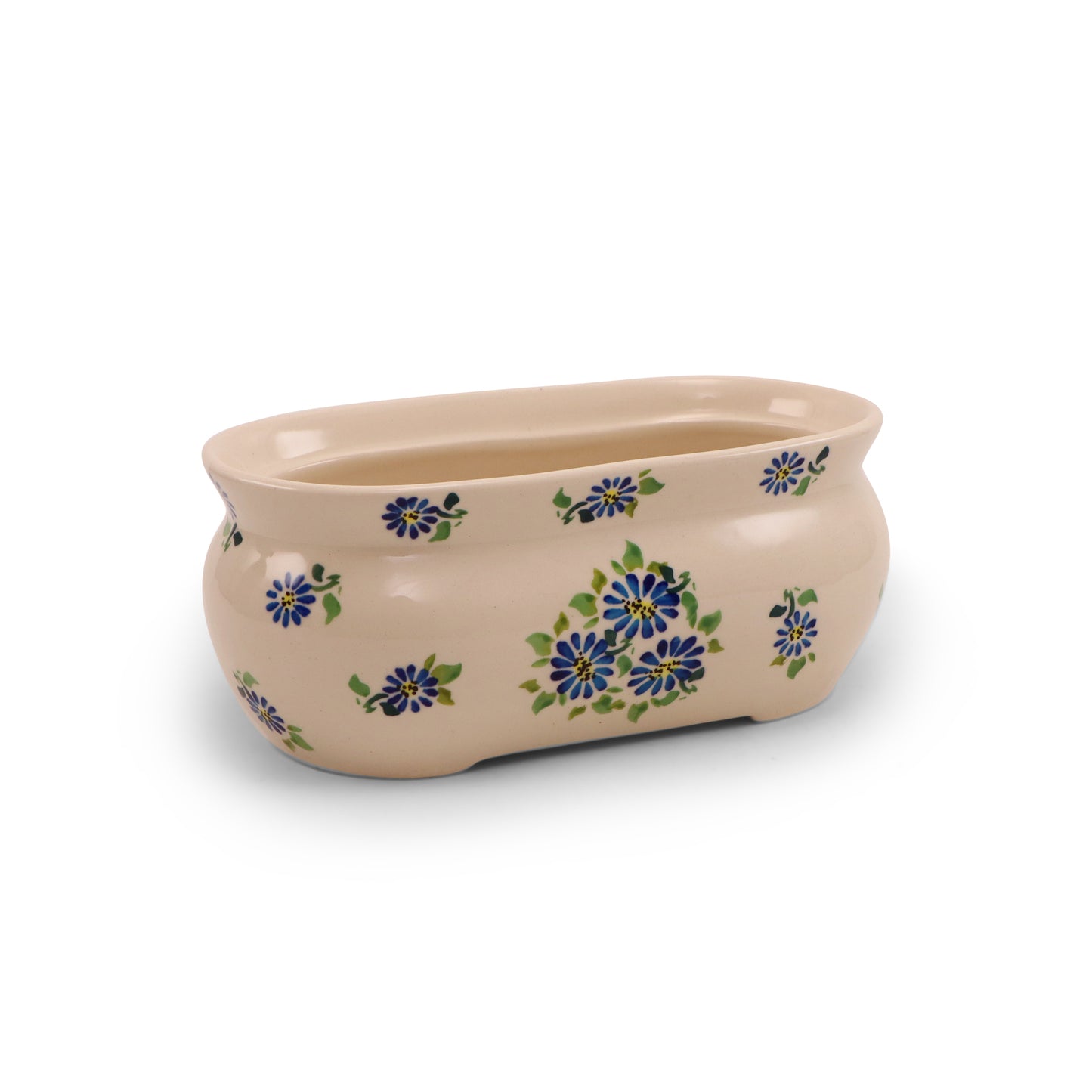 8"x4.5"x3" Flower Pot Cover. Pattern: Morning With Daisy B